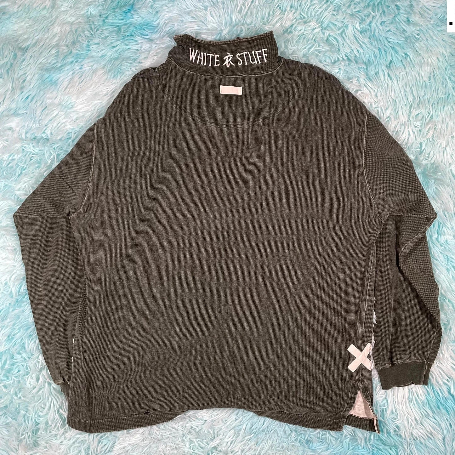 Khaki White Stuff 1/4 Zip Sweatshirt- Large