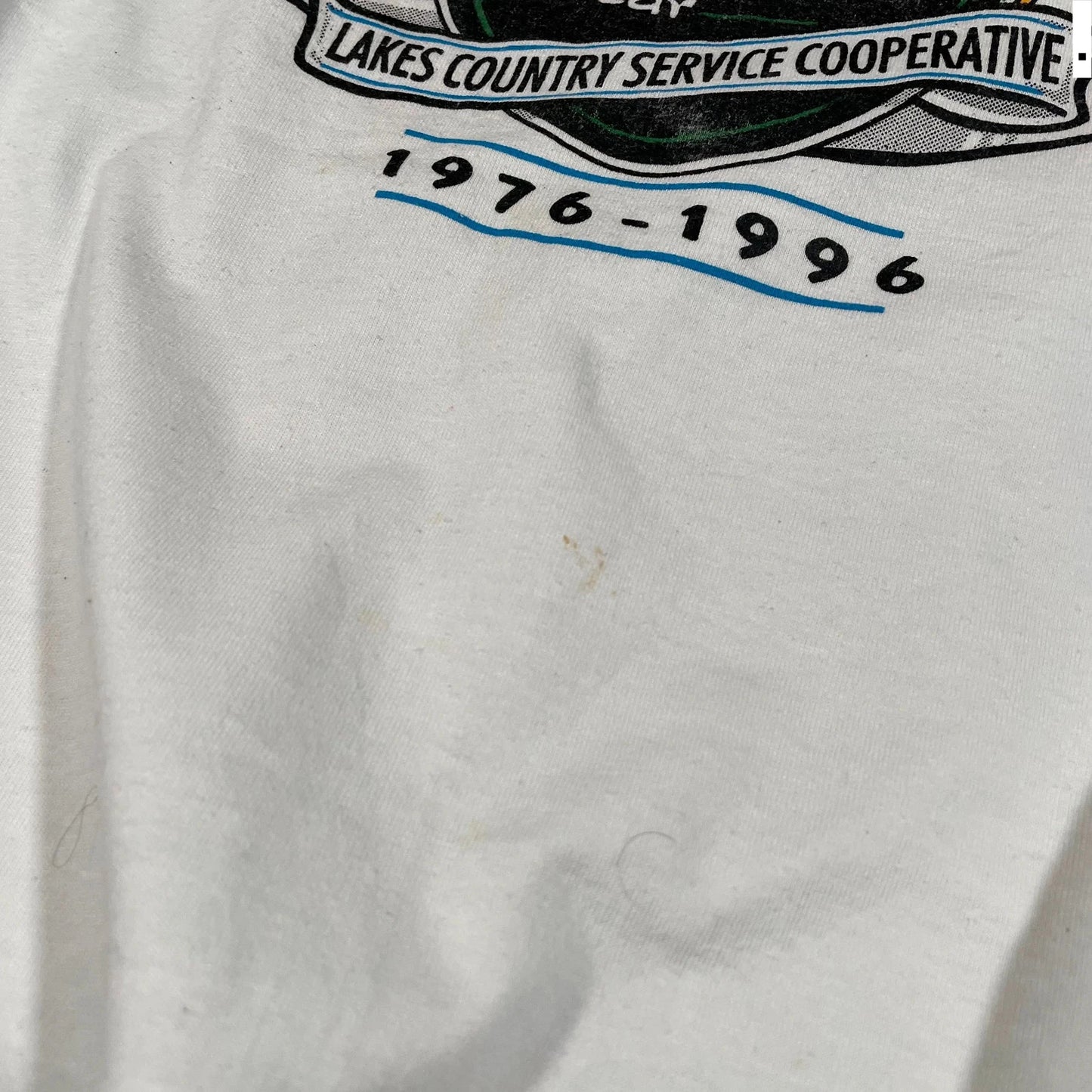 Vintage 90s White Graphic T Shirt - XXL