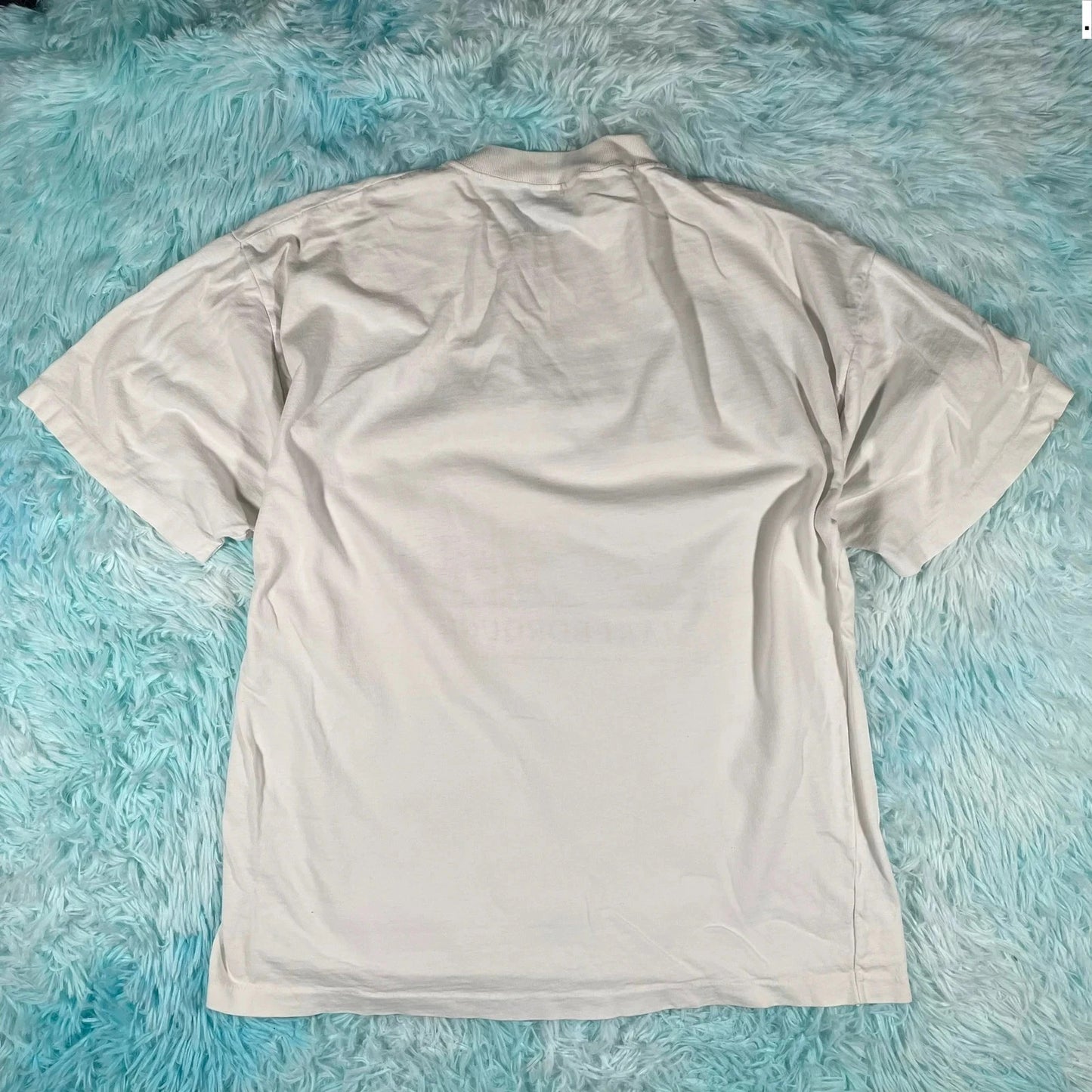 Vintage 90s White Marlborough Graphic T Shirt - Large