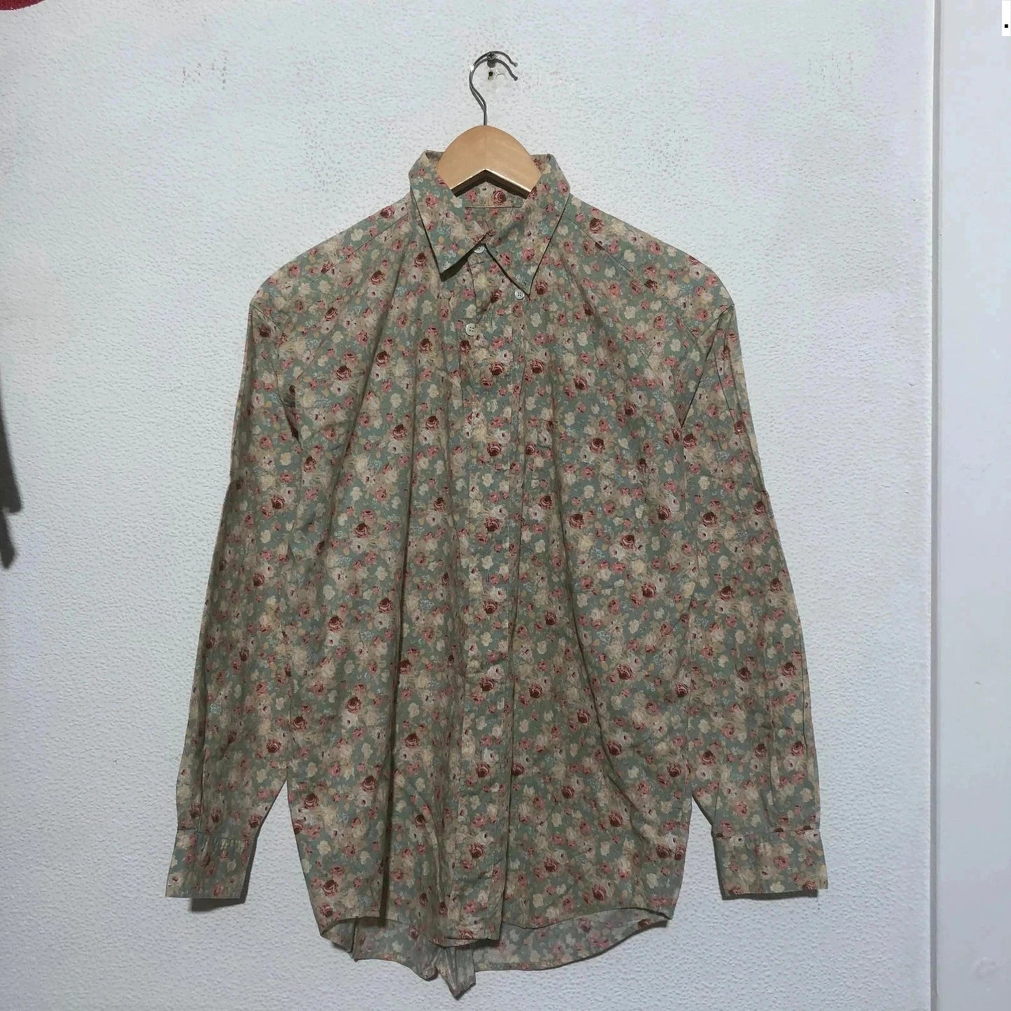 Vintage 90s Floral Patterned Nafnaf Shirt - Small