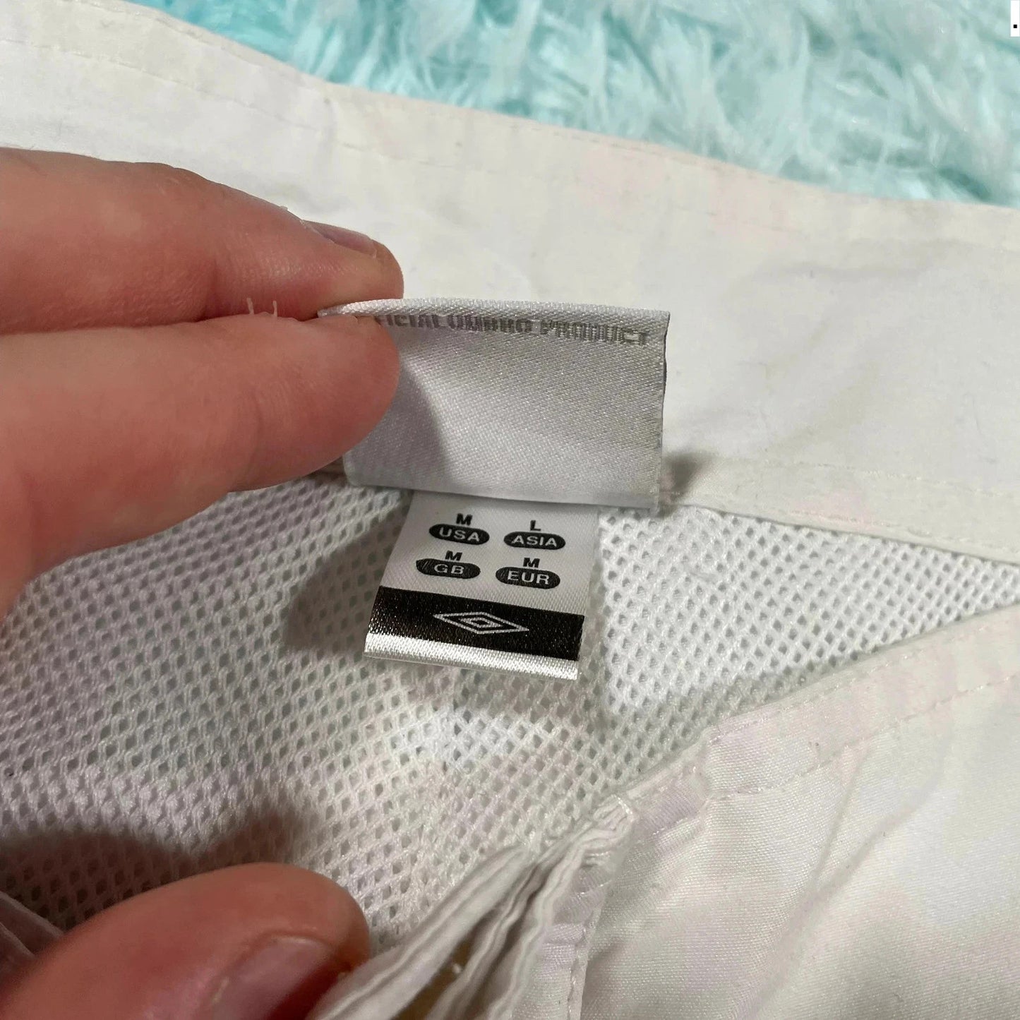 Vintage 00s White Umbro Swimming Shorts - Medium