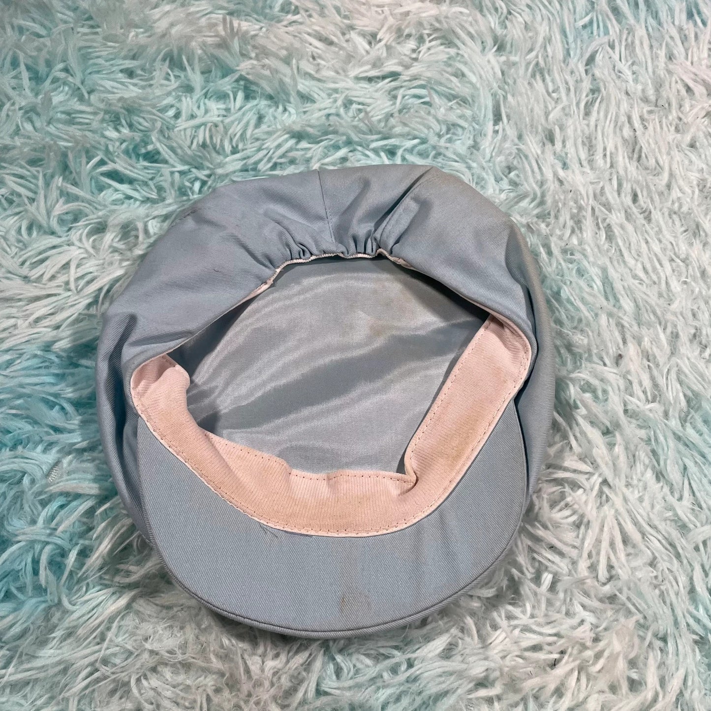 Vintage 80s Baby Blue Disney Flat Cap