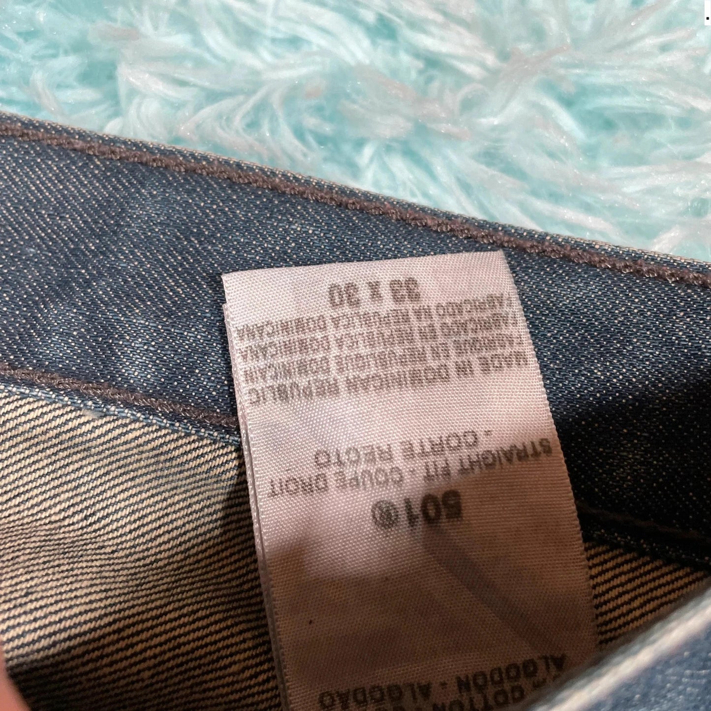 Vintage 00s Blue Levi’s 501 Jeans Straight Leg - 33W 30L
