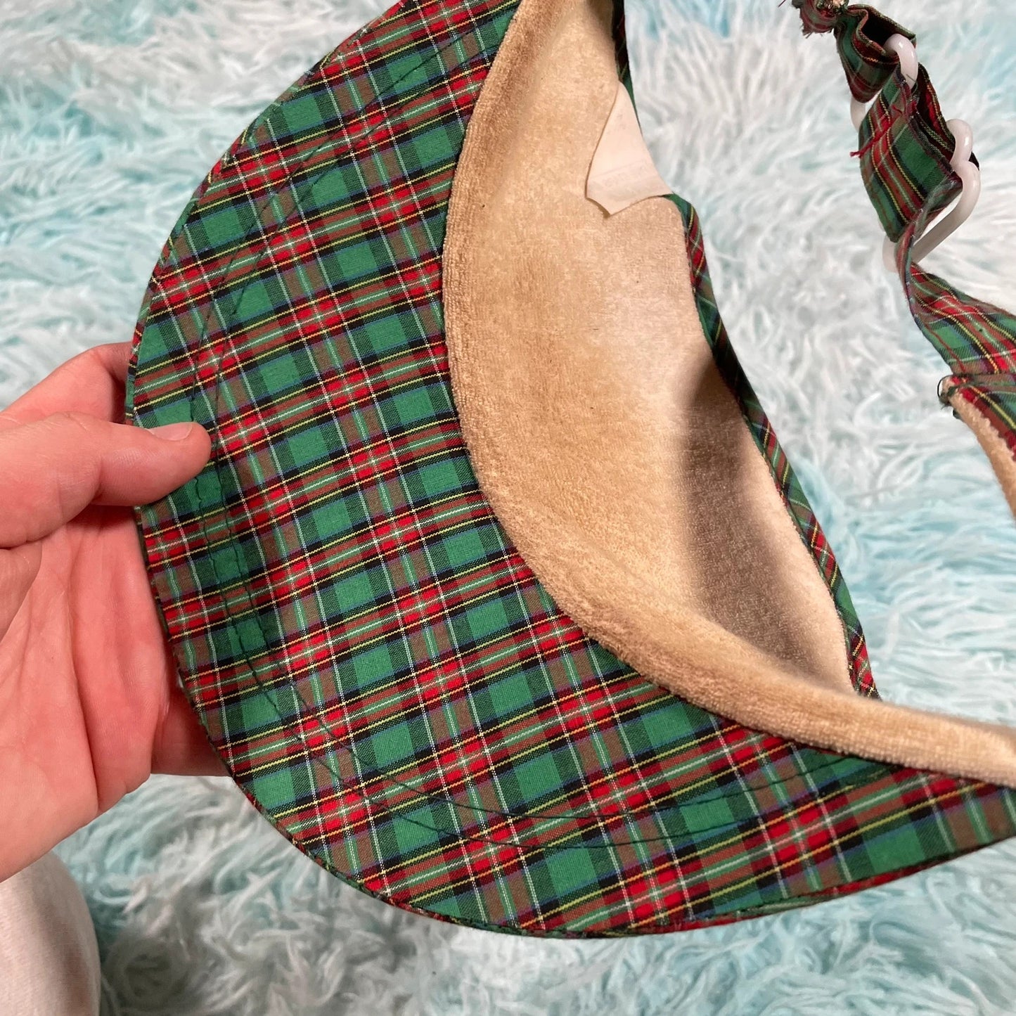 Vintage 90s Tartan Timberland Golf Panel Cap