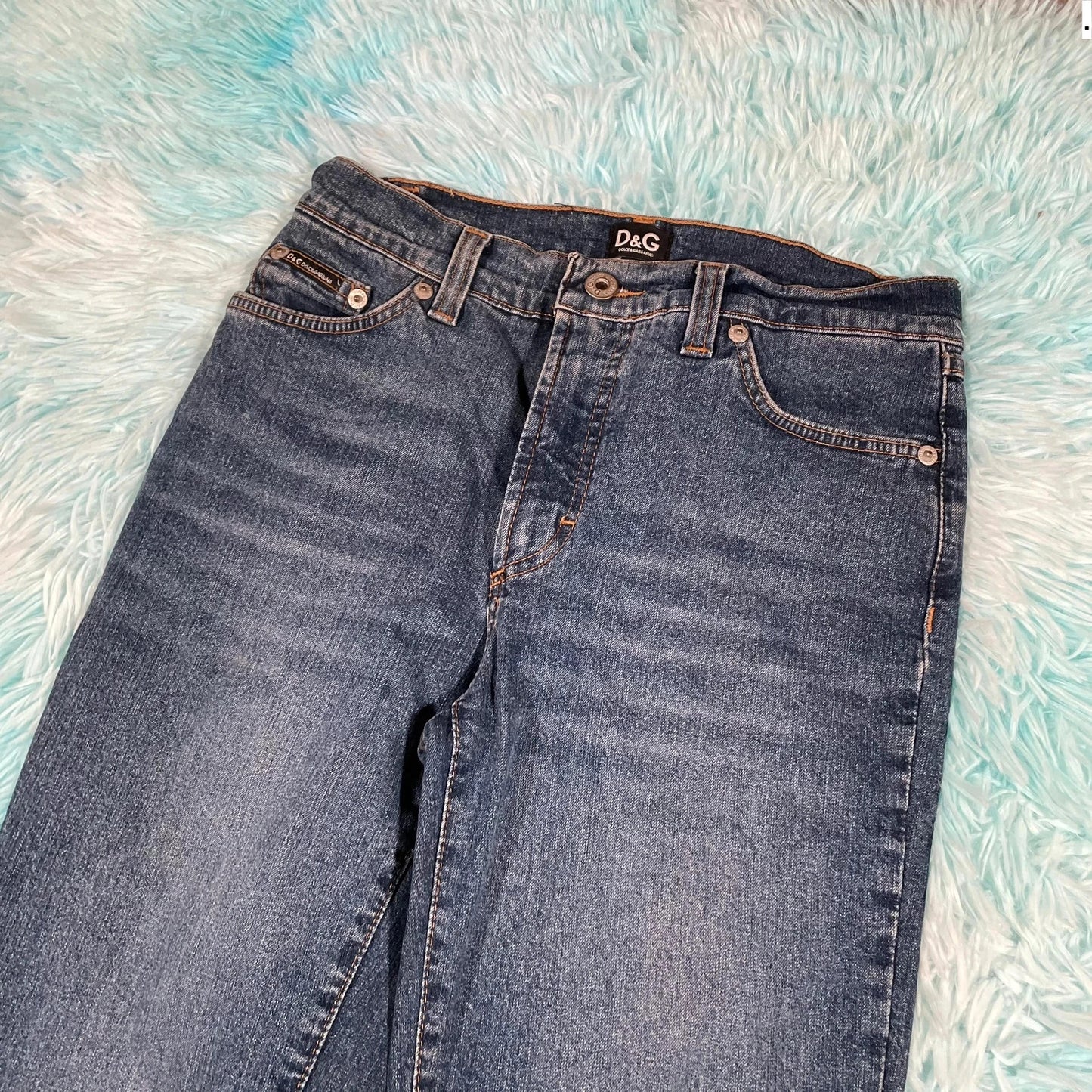 Vintage 00s Dolce & Gabbana Bootcut Jeans D&G - 26W 30L