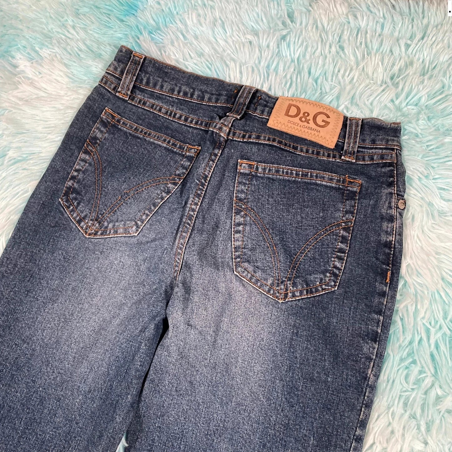 Vintage 00s Dolce & Gabbana Bootcut Jeans D&G - 26W 30L