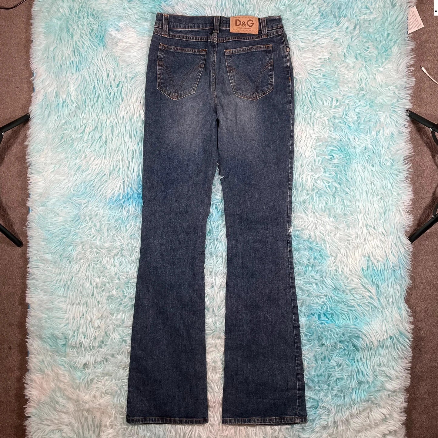 Vintage 00s Dolce & Gabbana Bootcut Jeans D&G - 26W 30L