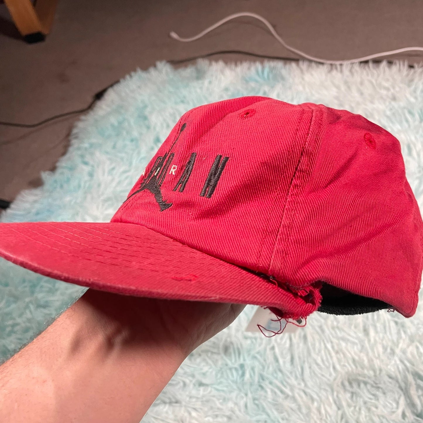 Vintage 90s Red Jordan Cap