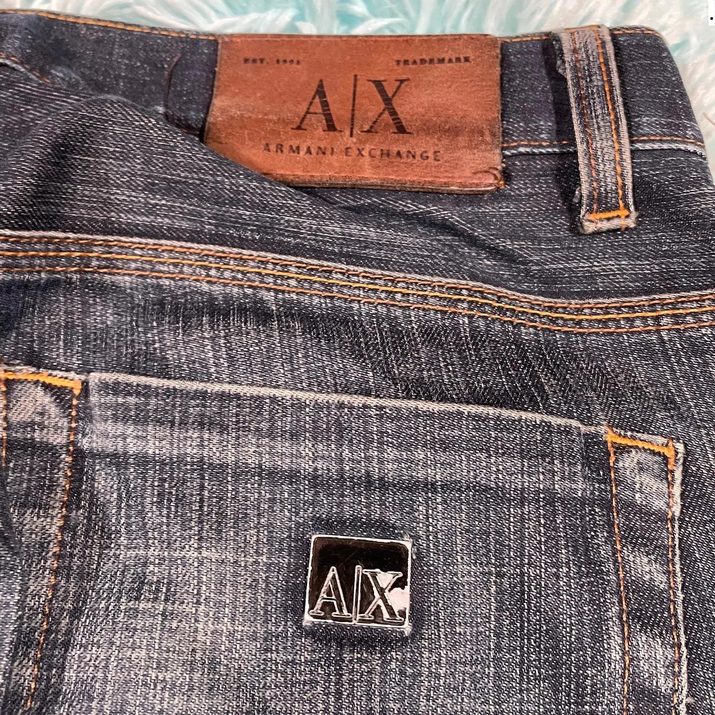 Navy Armani Exchange Jeans Straight Leg - 30W 30L