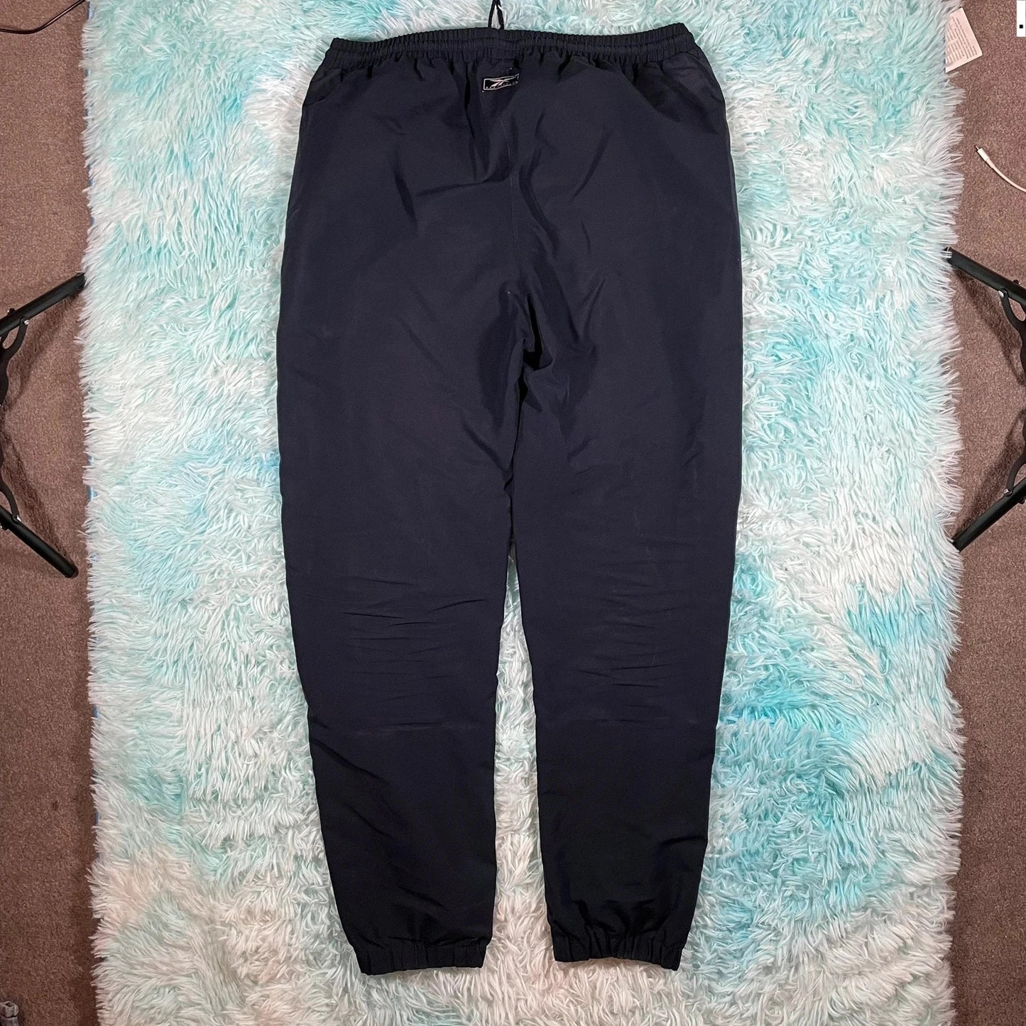 Vintage 00s Navy Reebok Tracksuit Bottoms - Large