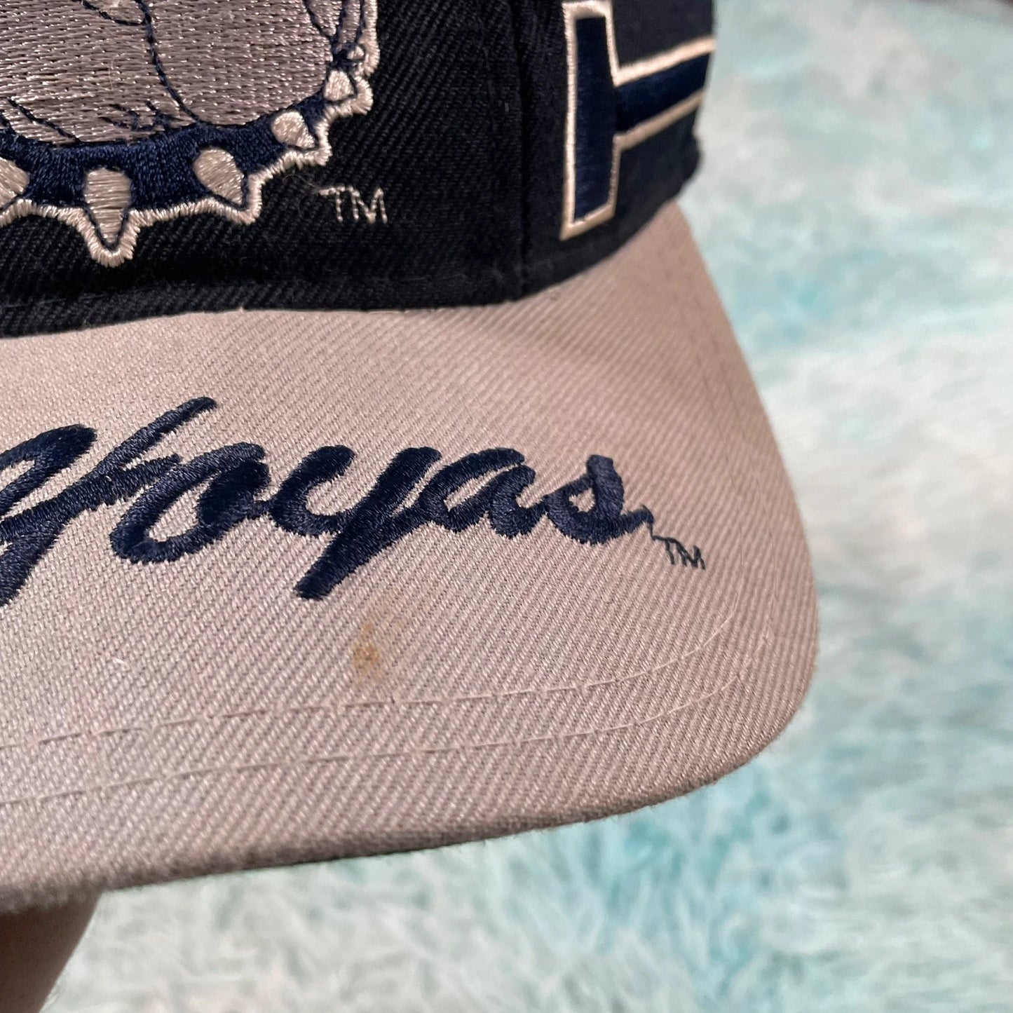 Vintage 90s Navy Georgetown Hoyas Bulldogs Cap