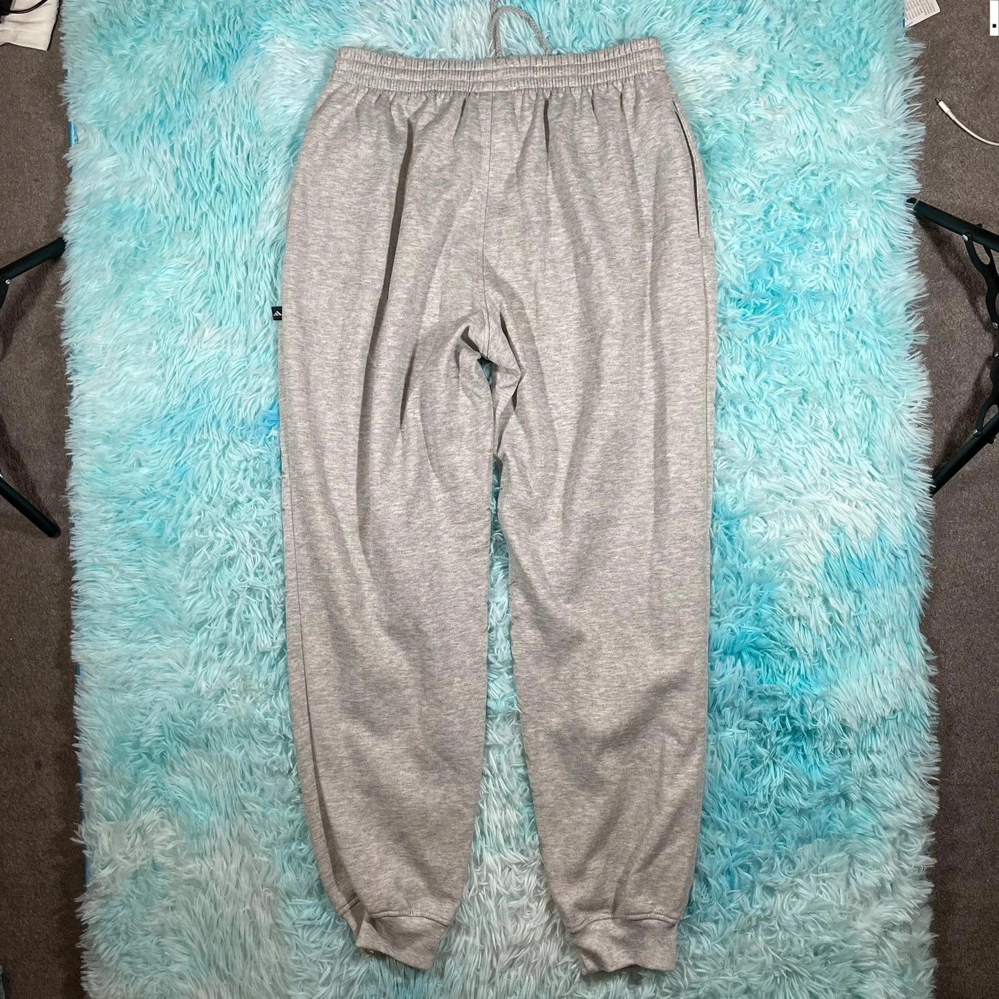 Vintage 90s Grey Adidas Joggers - Medium