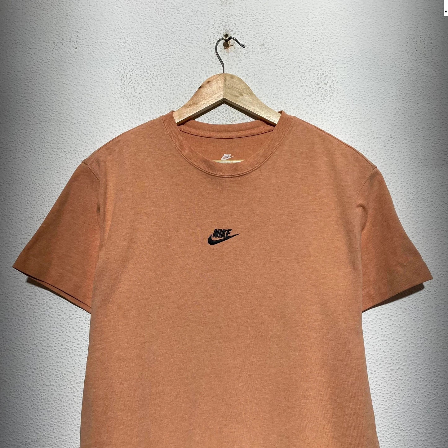 Peach Orange Nike T Shirt Plain - Medium