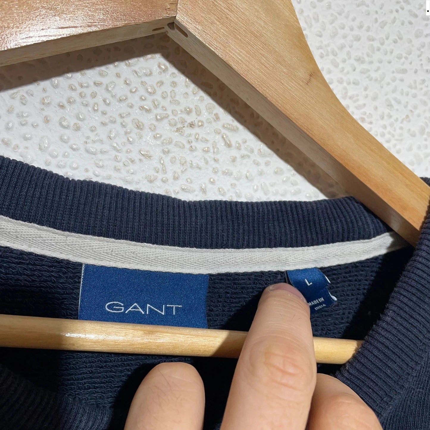 Navy Gant Sweatshirt Maine Maritime - Large