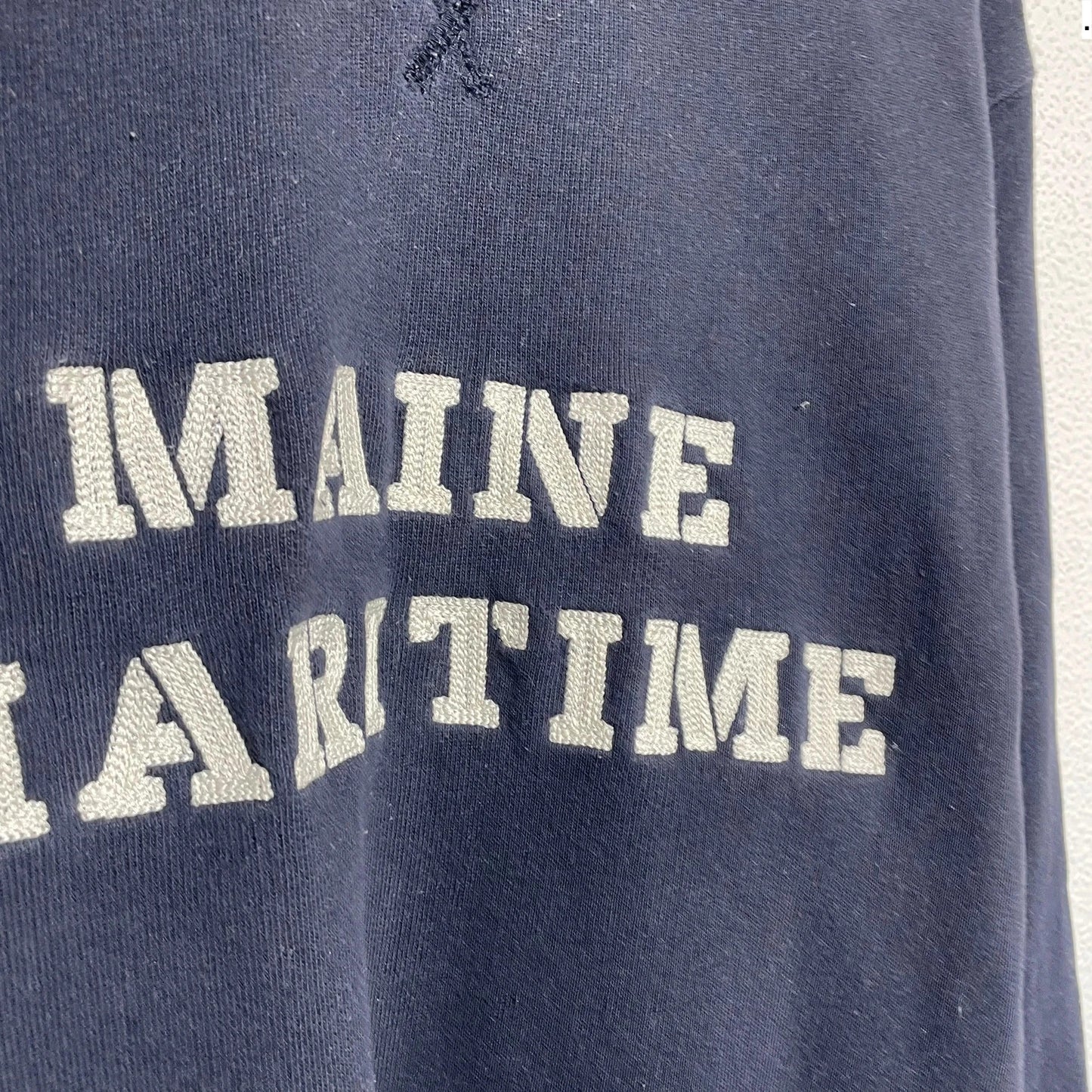 Navy Gant Sweatshirt Maine Maritime - Large
