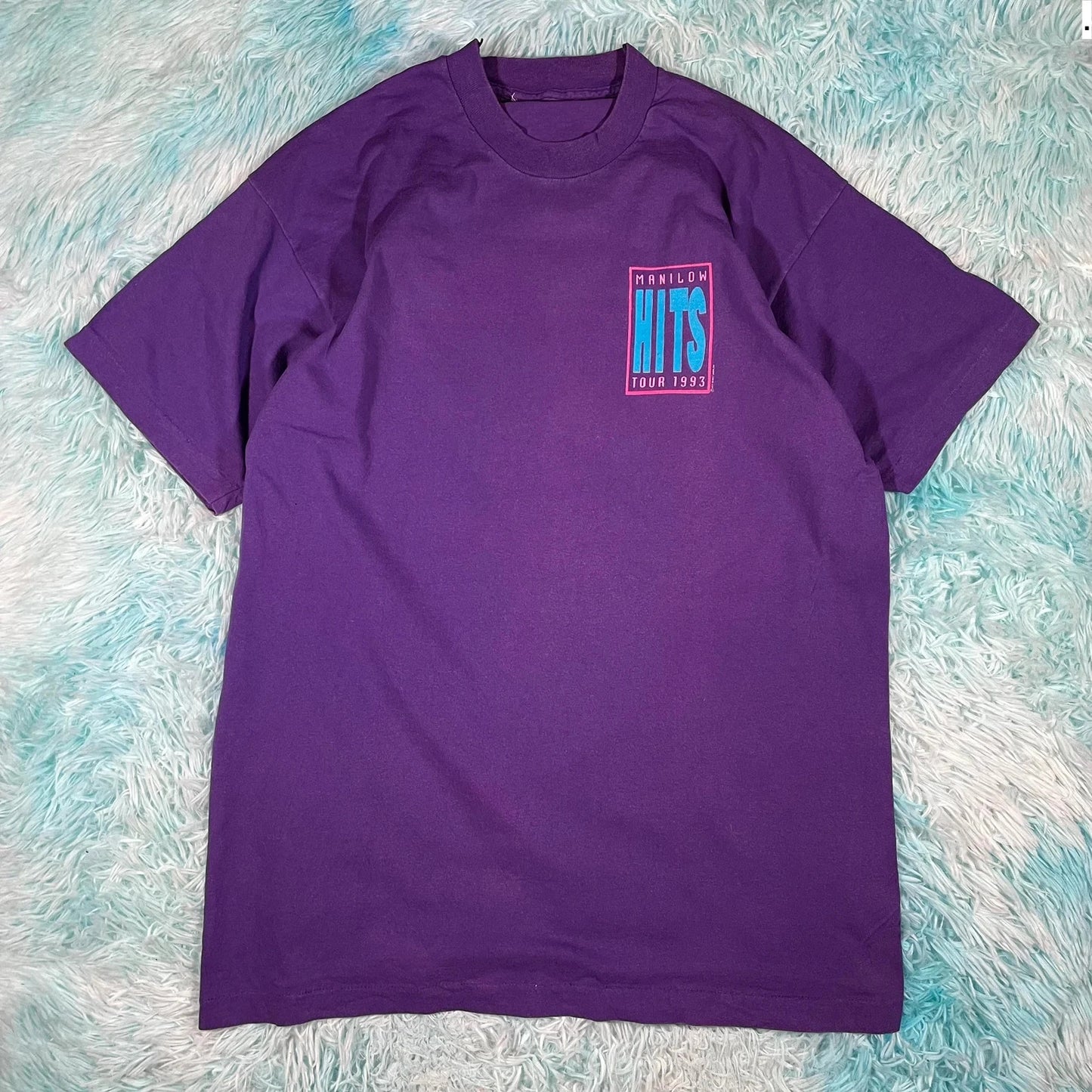 Vintage 90s Purple Barry Manilow T Shirt - XL