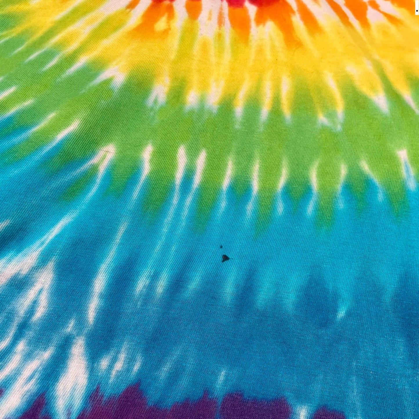Vintage 90s Multicoloured Tie Dye Spiral T Shirt - Large
