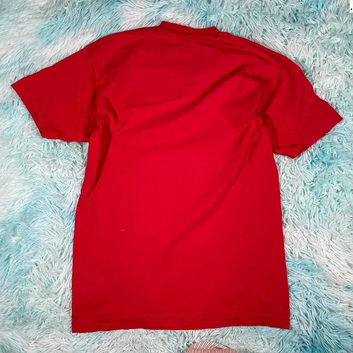 Vintage 90s Red Baltimore Blues Graphic T Shirt