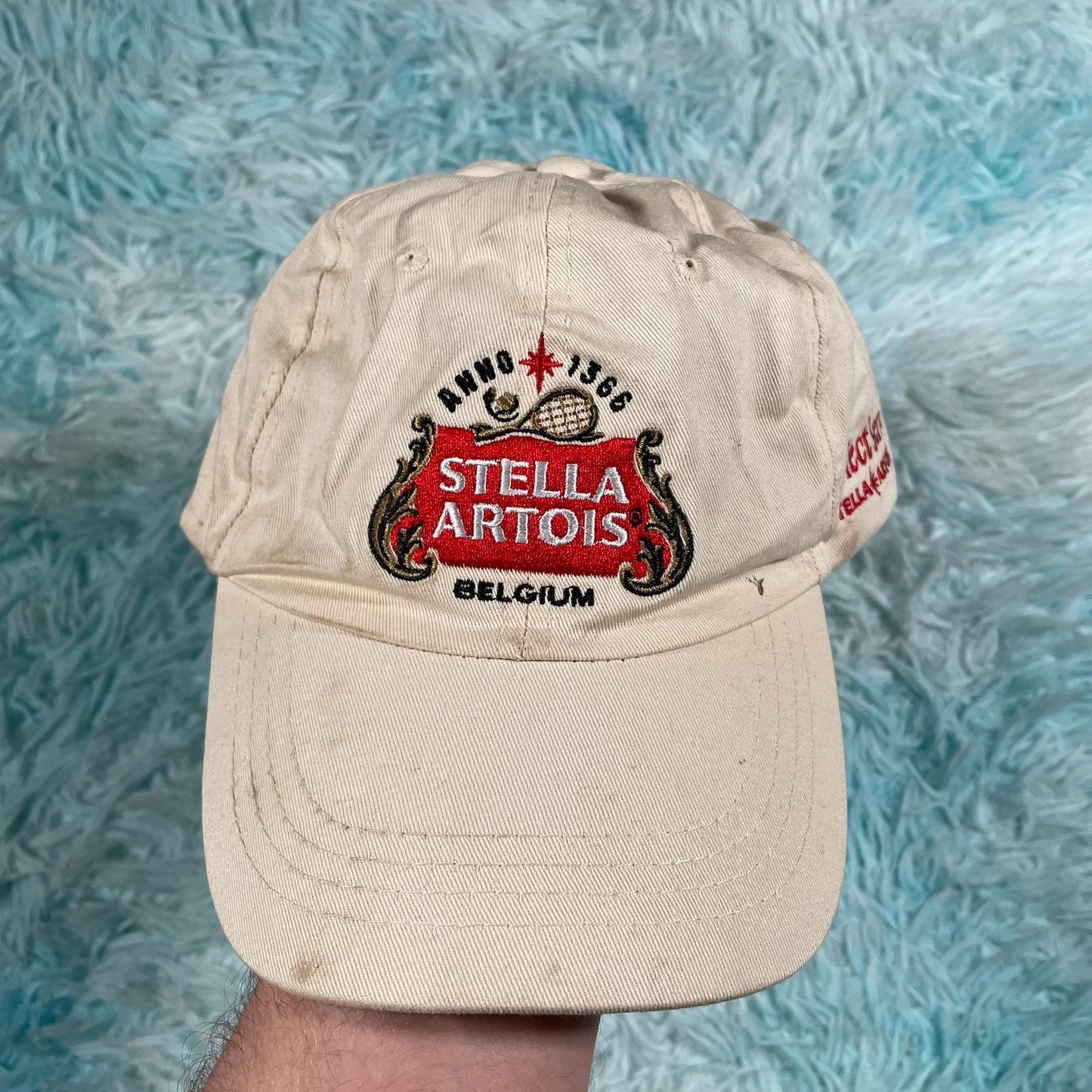 Cream Stella Artois Cap