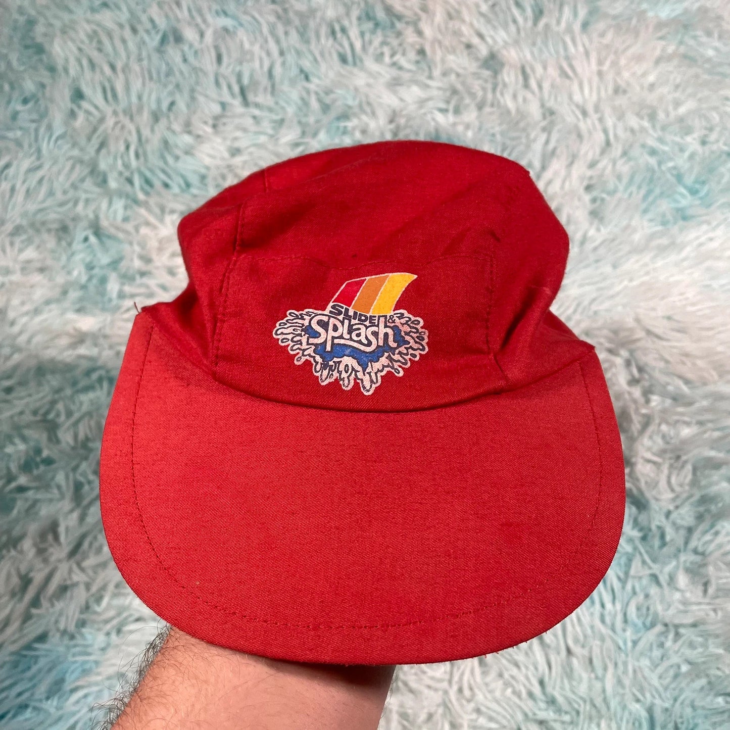 Vintage 70s Red Waterpark Cap
