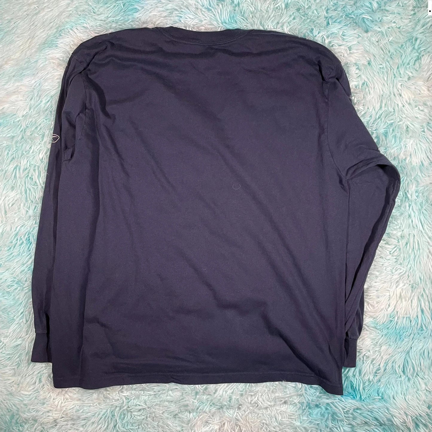 Navy Denver Broncos Graphic T Shirt Long Sleeve - XL