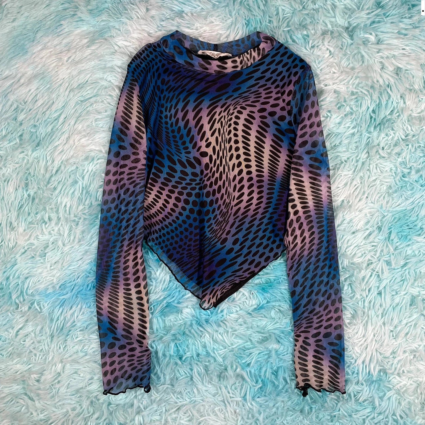 Y2K funky Candy Sheer Mesh Playsuit - Size 12