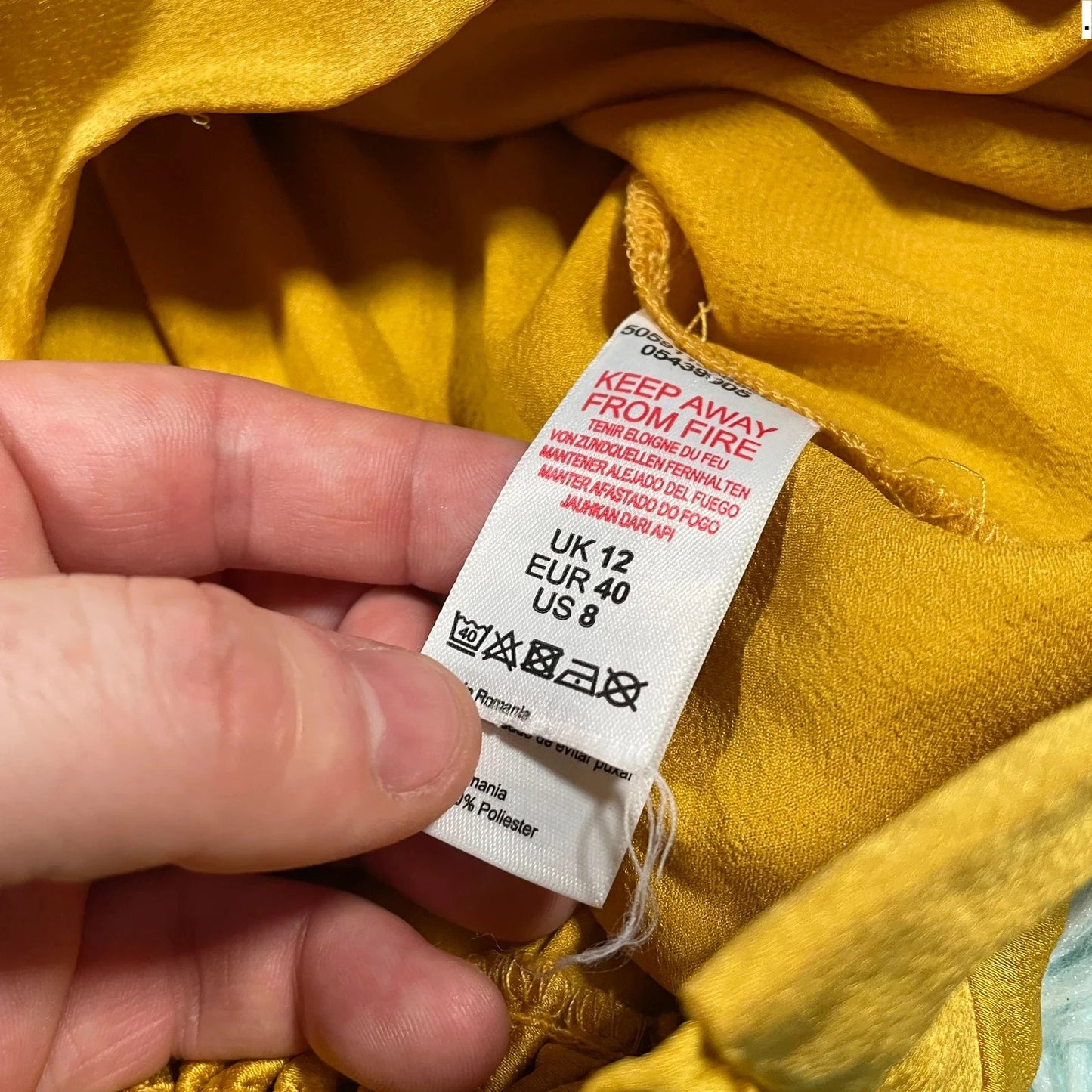 Vintage Coast Ochre Halter Neck Top - Size 12