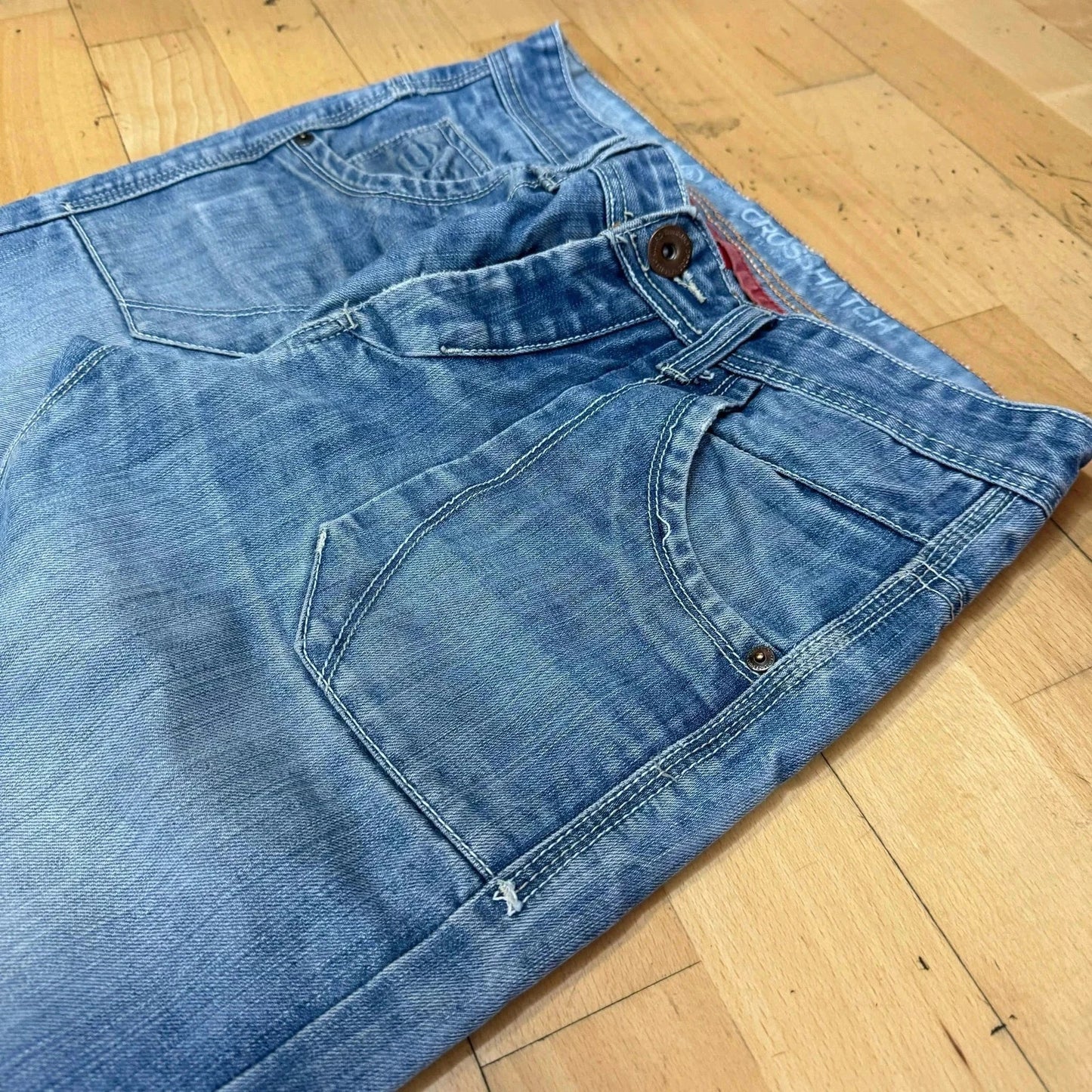 Vintage Y2K Crosshatch Jeans Skater - 30W 30L