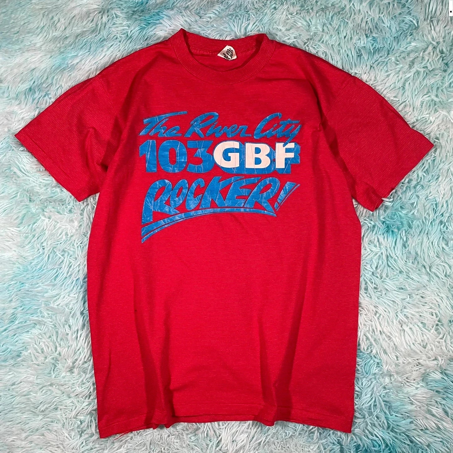 Vintage 90s Red Graphic T Shirt - Large