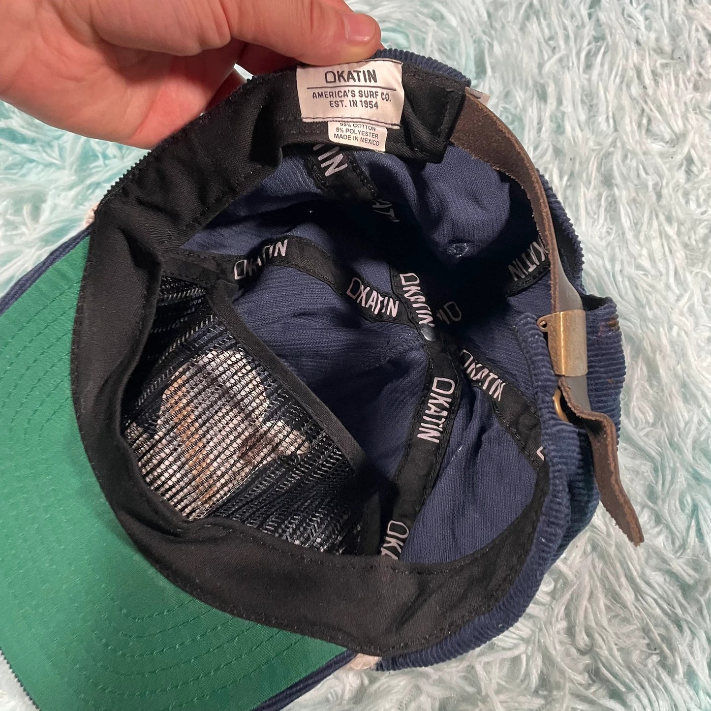 Navy Okatin Corduroy Cap Surfwear
