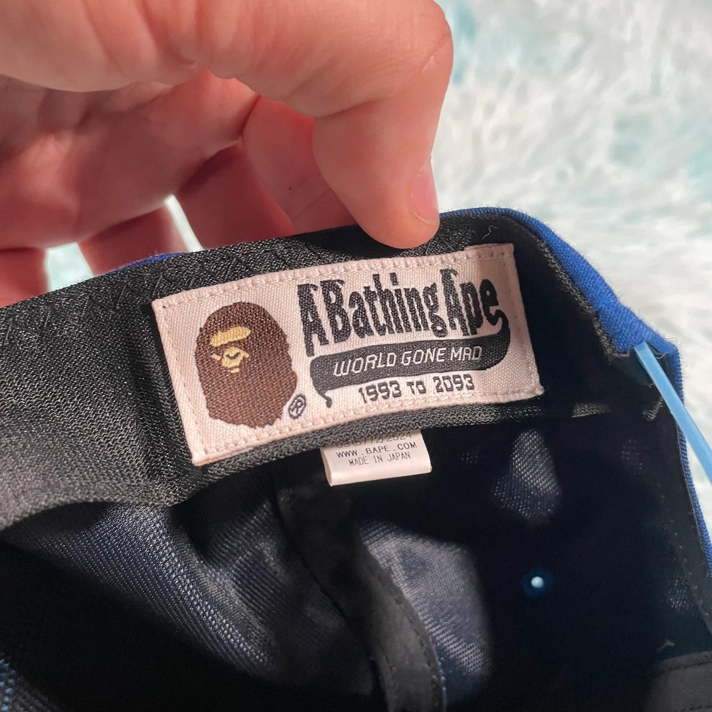 Blue Bape A Bathing Ape Cap Sequin