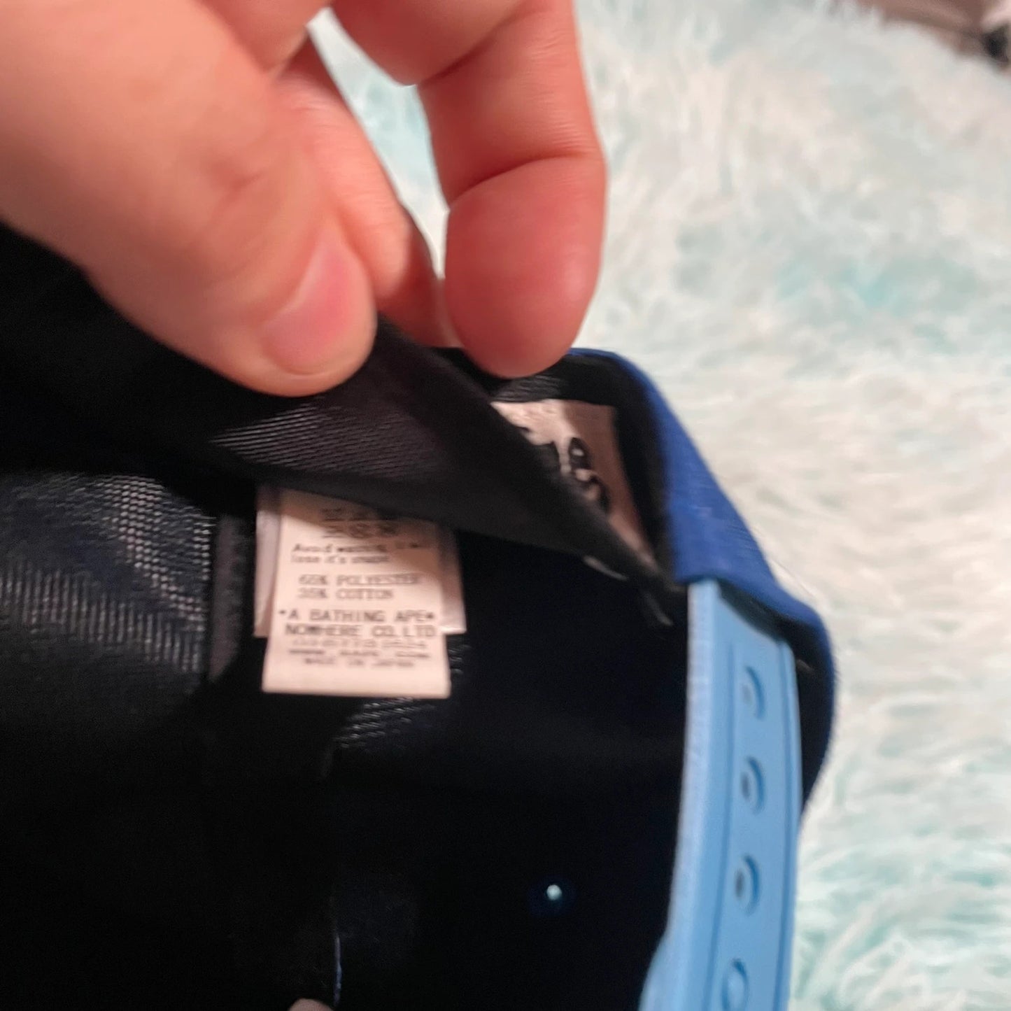 Blue Bape A Bathing Ape Cap Sequin