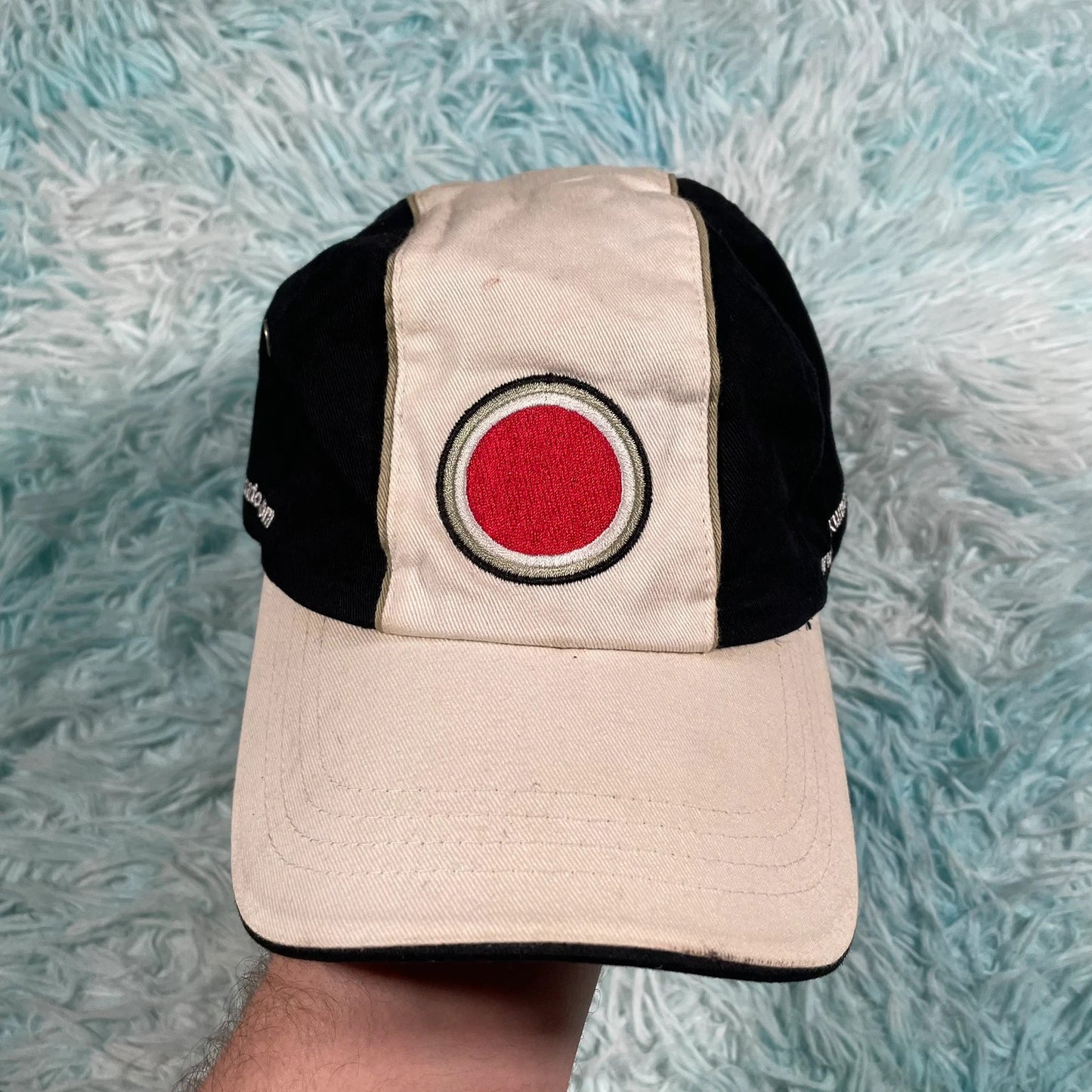 Vintage Black & White Honda Racing Cap