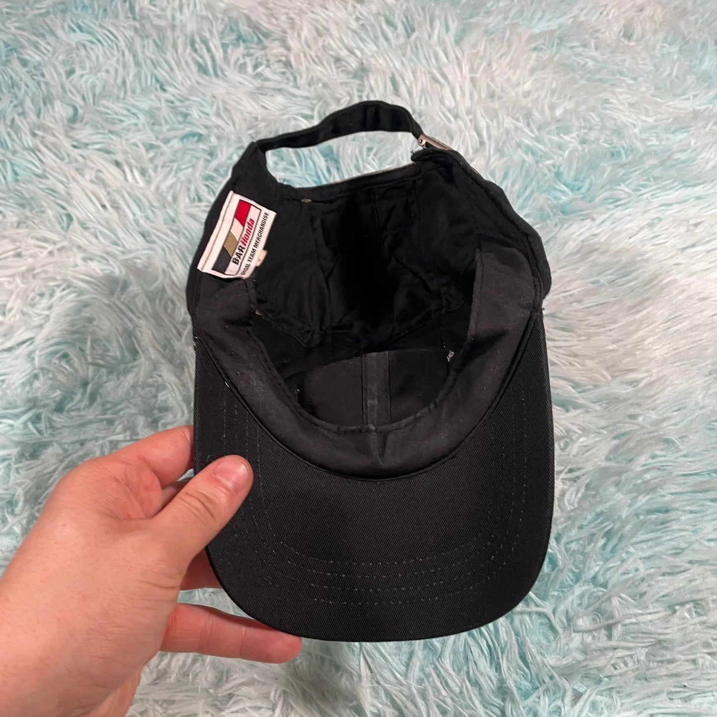 Vintage Black & White Honda Racing Cap