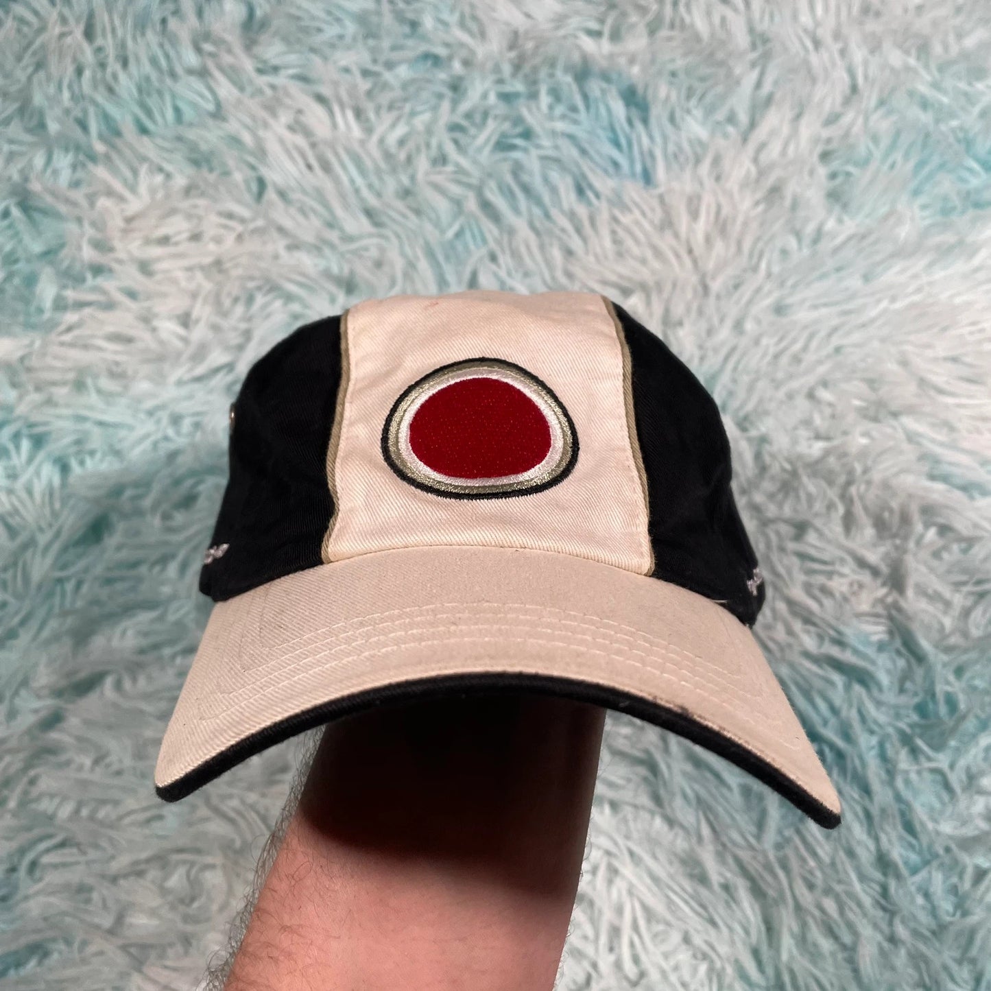 Vintage Black & White Honda Racing Cap