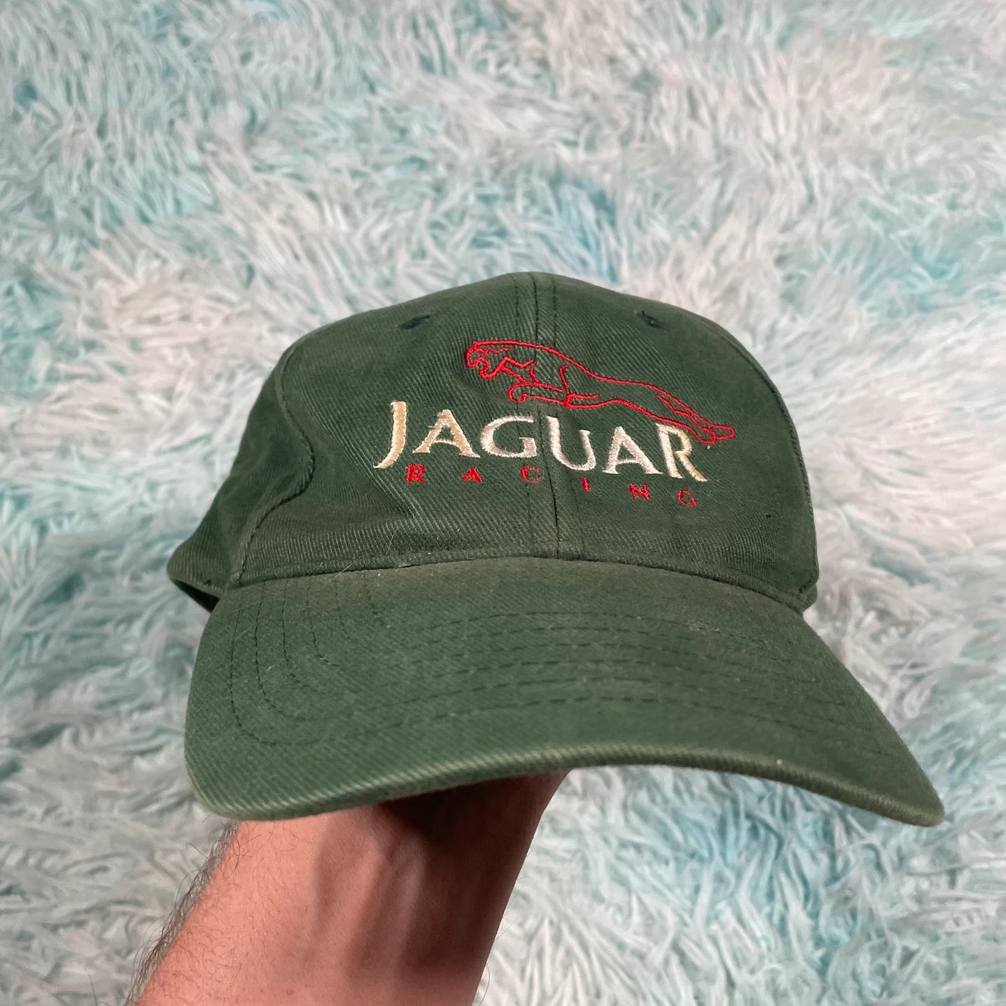 Vintage Green Jaguar Racing Cap