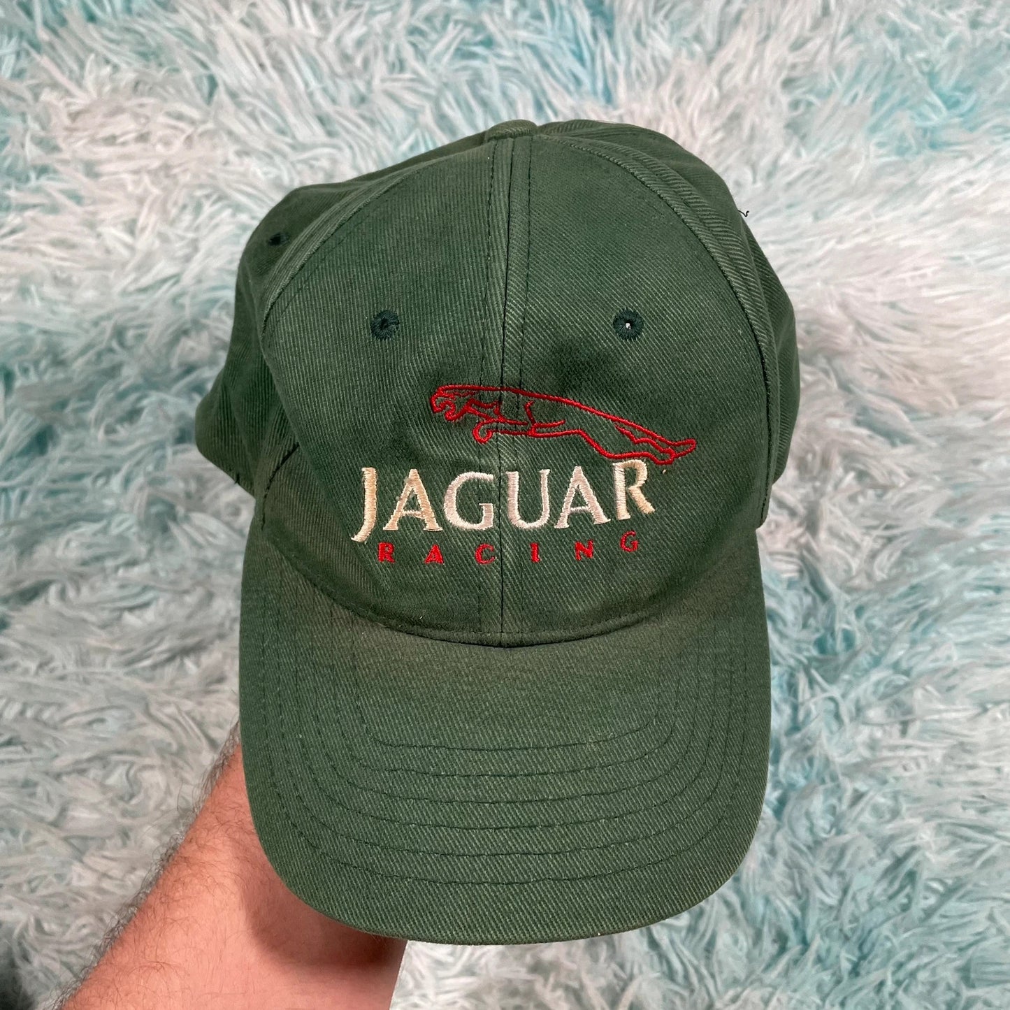 Vintage Green Jaguar Racing Cap