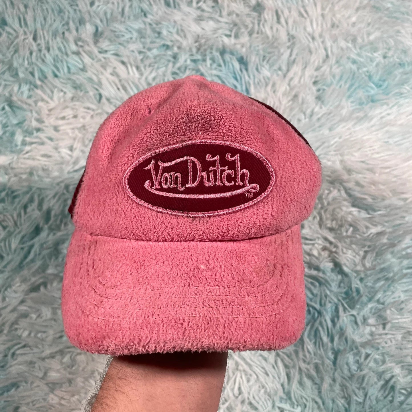 Vintage Pink Von Dutch Cap Felt Trucker