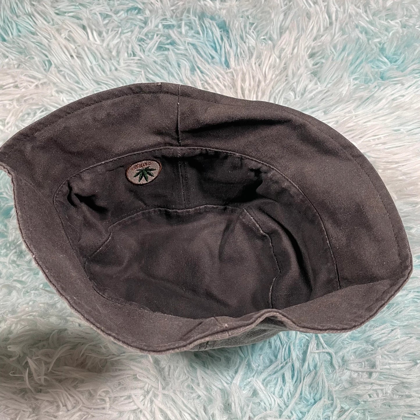 Reversible Grey Hemp Bucket Hat