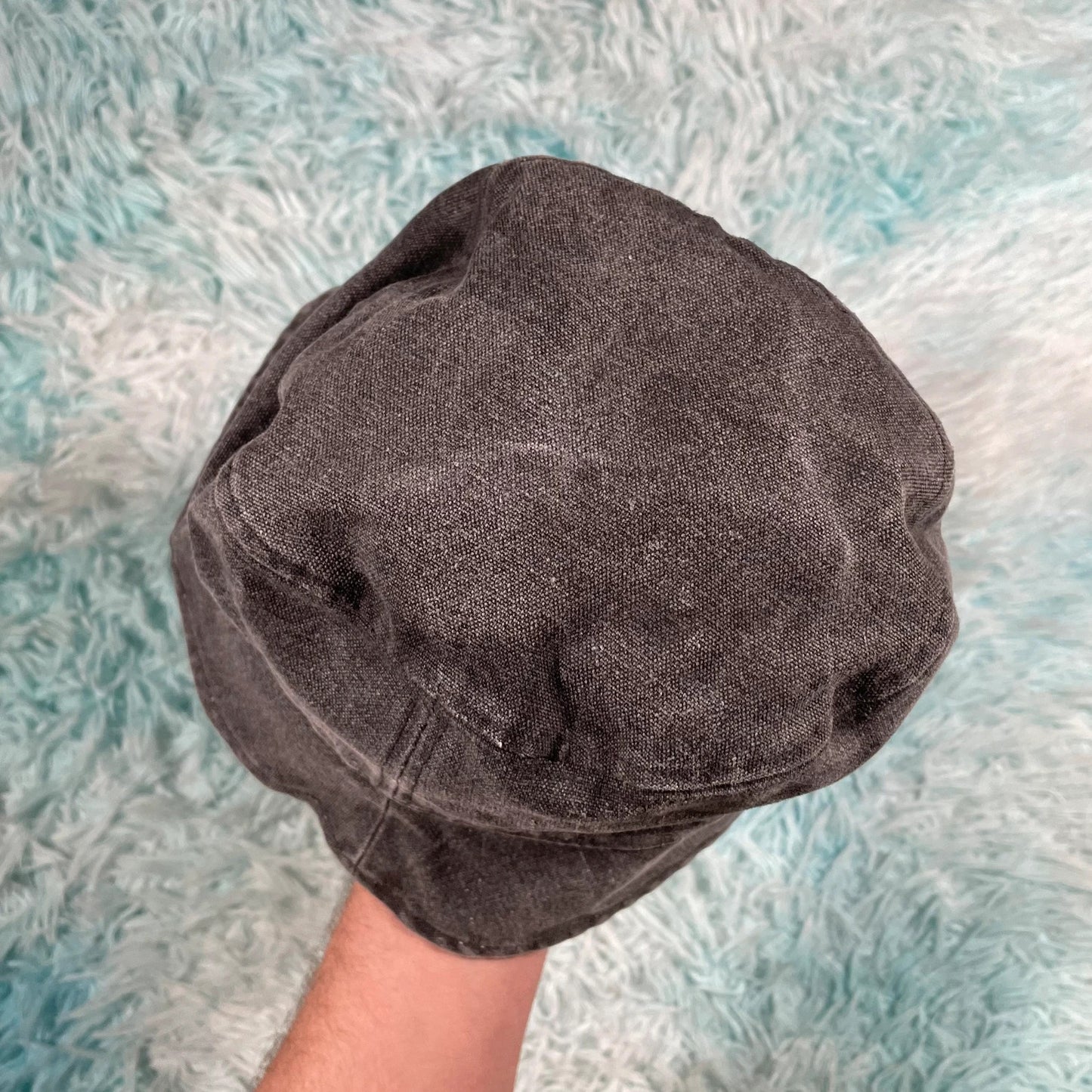 Reversible Grey Hemp Bucket Hat