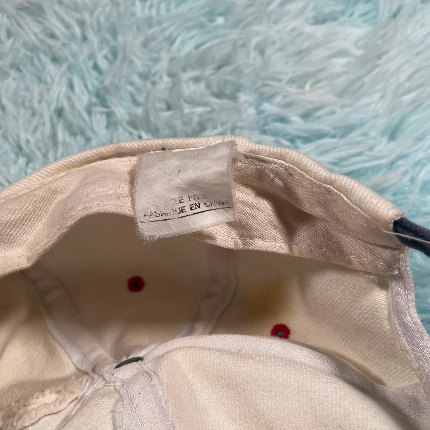 Vintage 90s Cream France Rugby 7s Cap