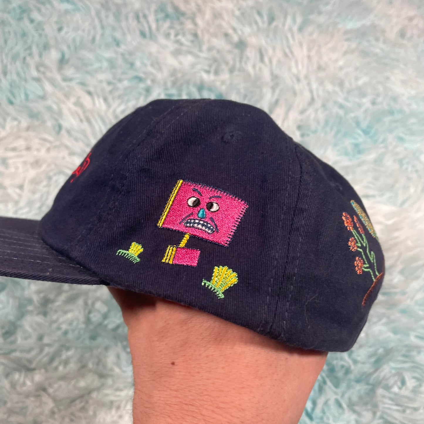 Navy Corduroy Brain Dead Cap