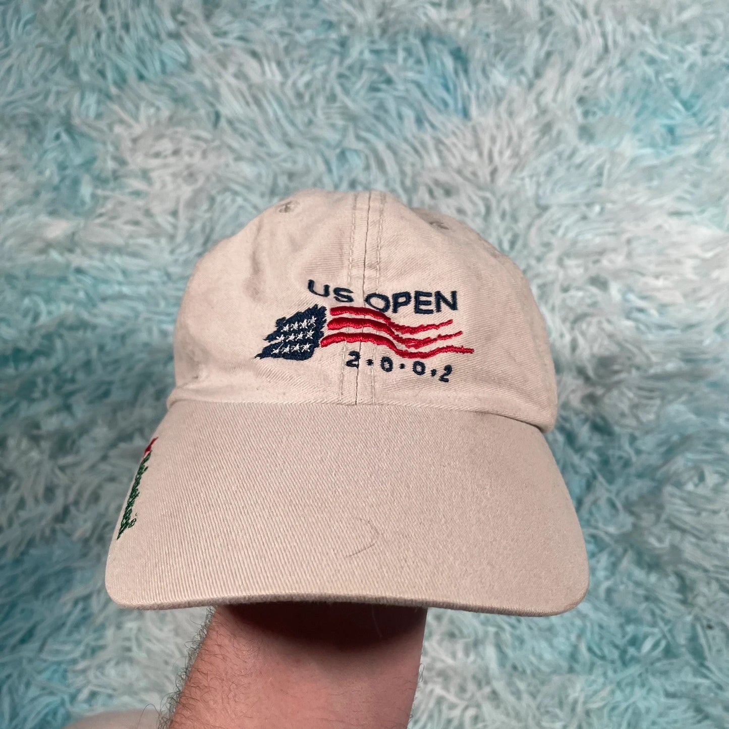 Vintage Beige US Open 2002 golf cap