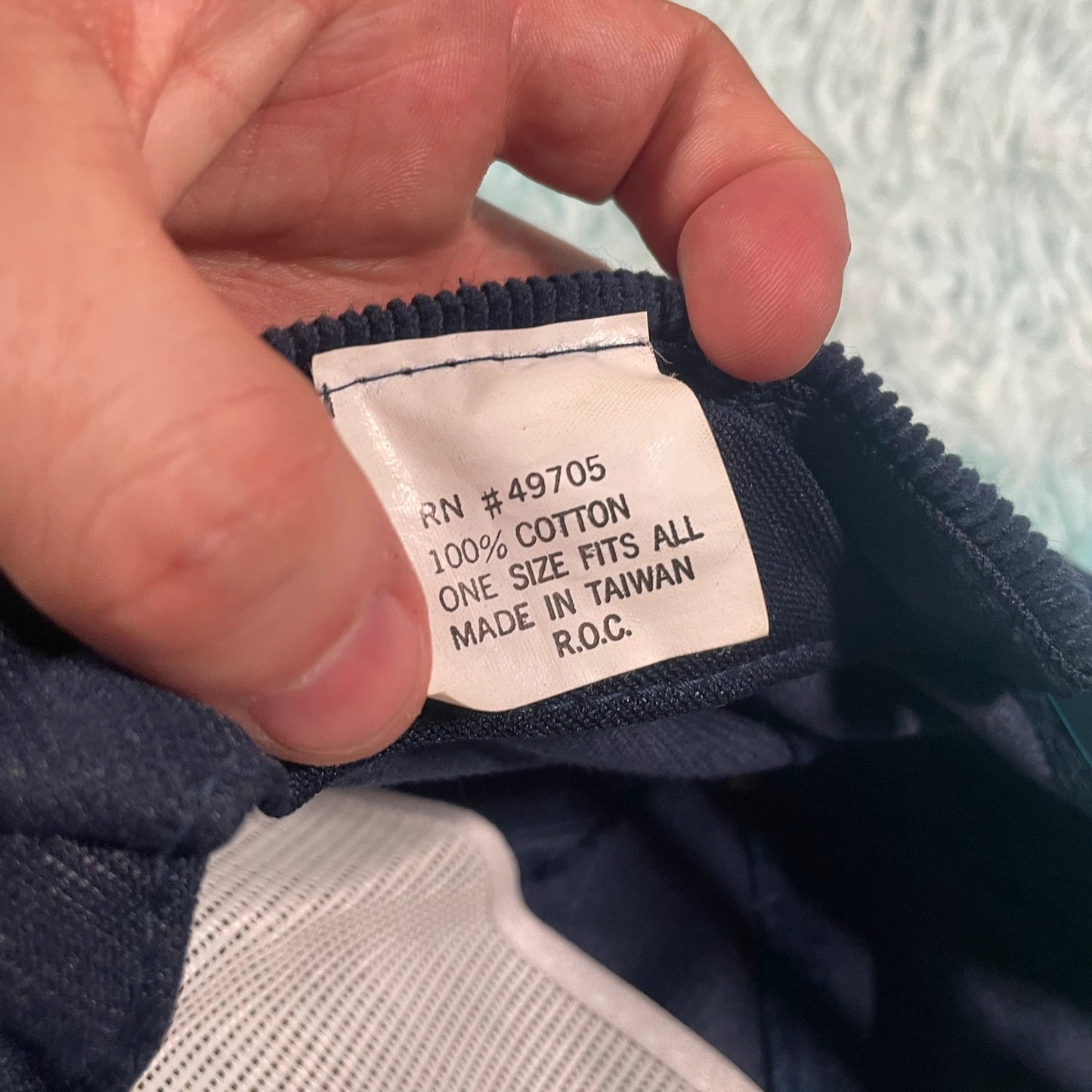 Vintage 90s Navy Corduroy Camel Cap