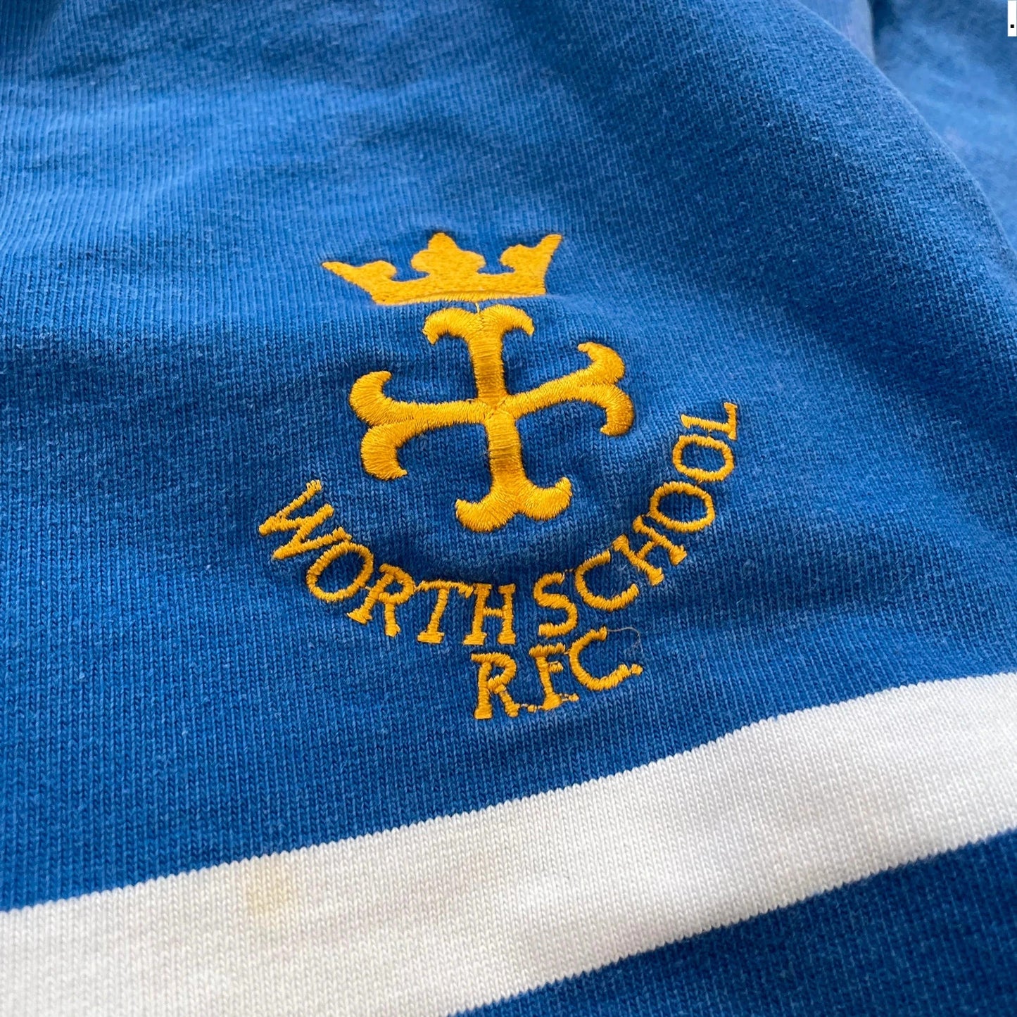 Vintage 90s Blue Worthschool Rugby Shirt - XL
