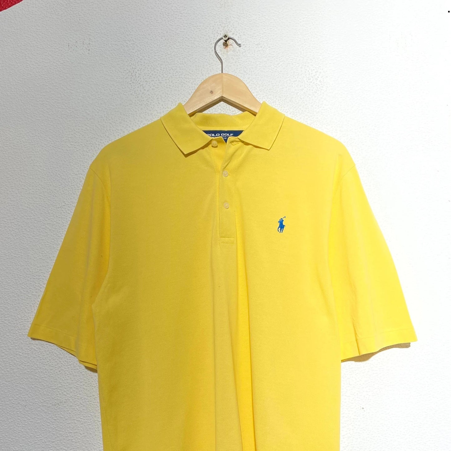 Vintage Yellow Polo Golf Ralph Lauren Polo Shirt - Medium