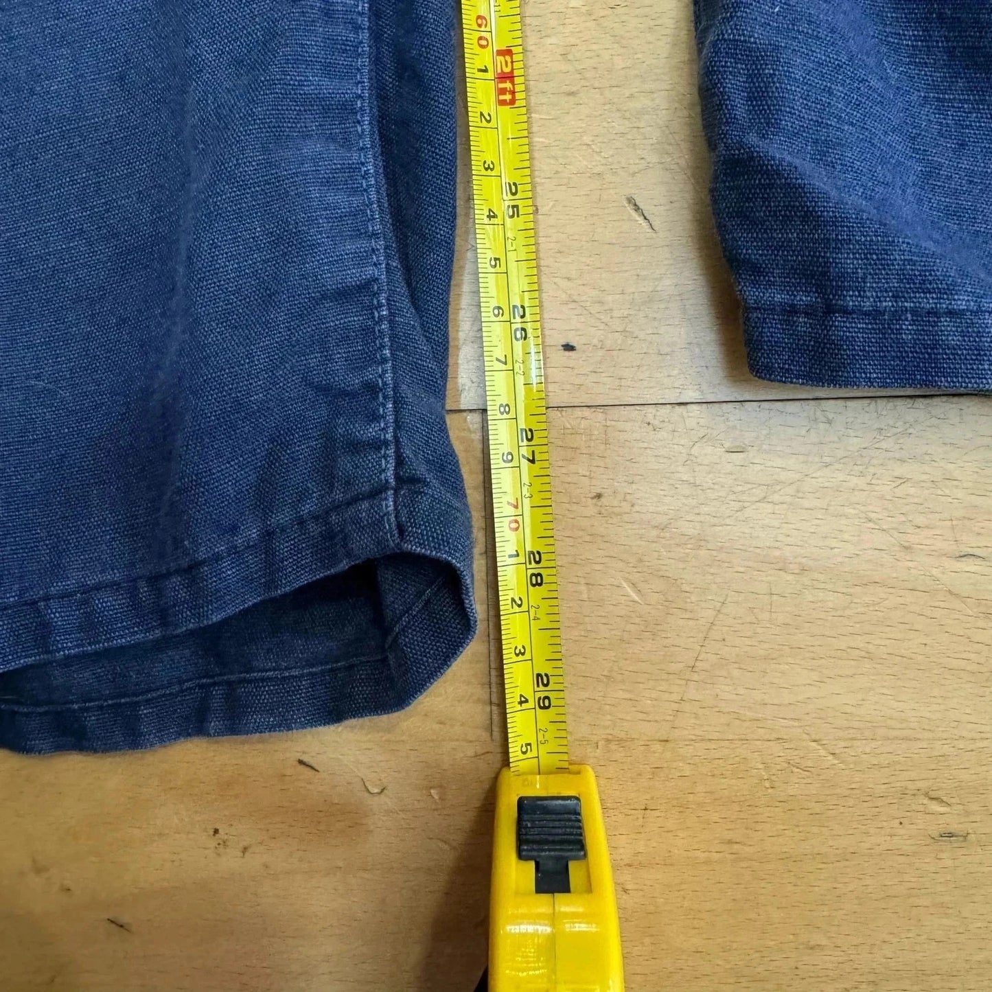 Vintage 90s Navy Armani Jeans Linen Trousers - 32W 30L