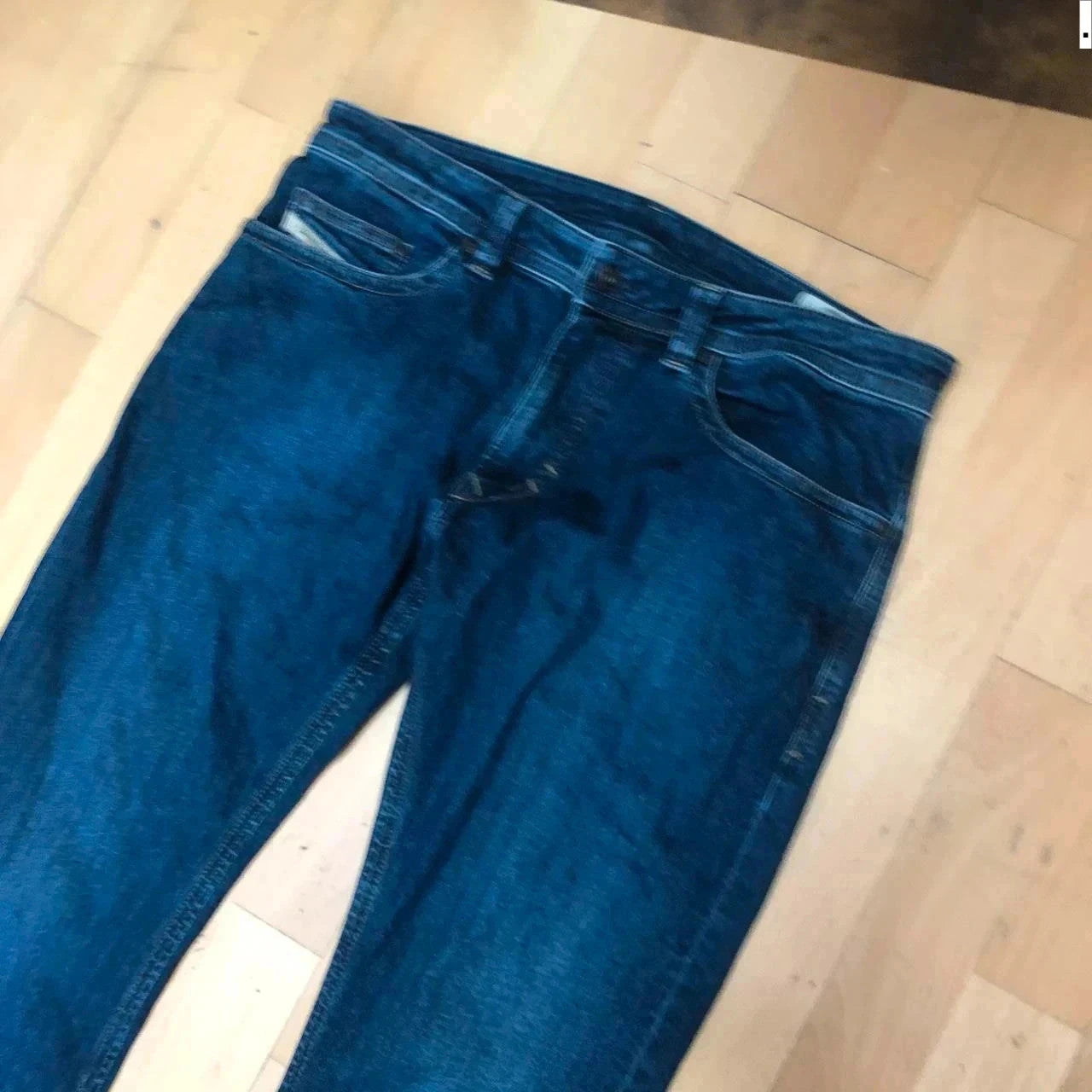 Navy Diesel Thavar Jeans Straight Leg - 32W 32L