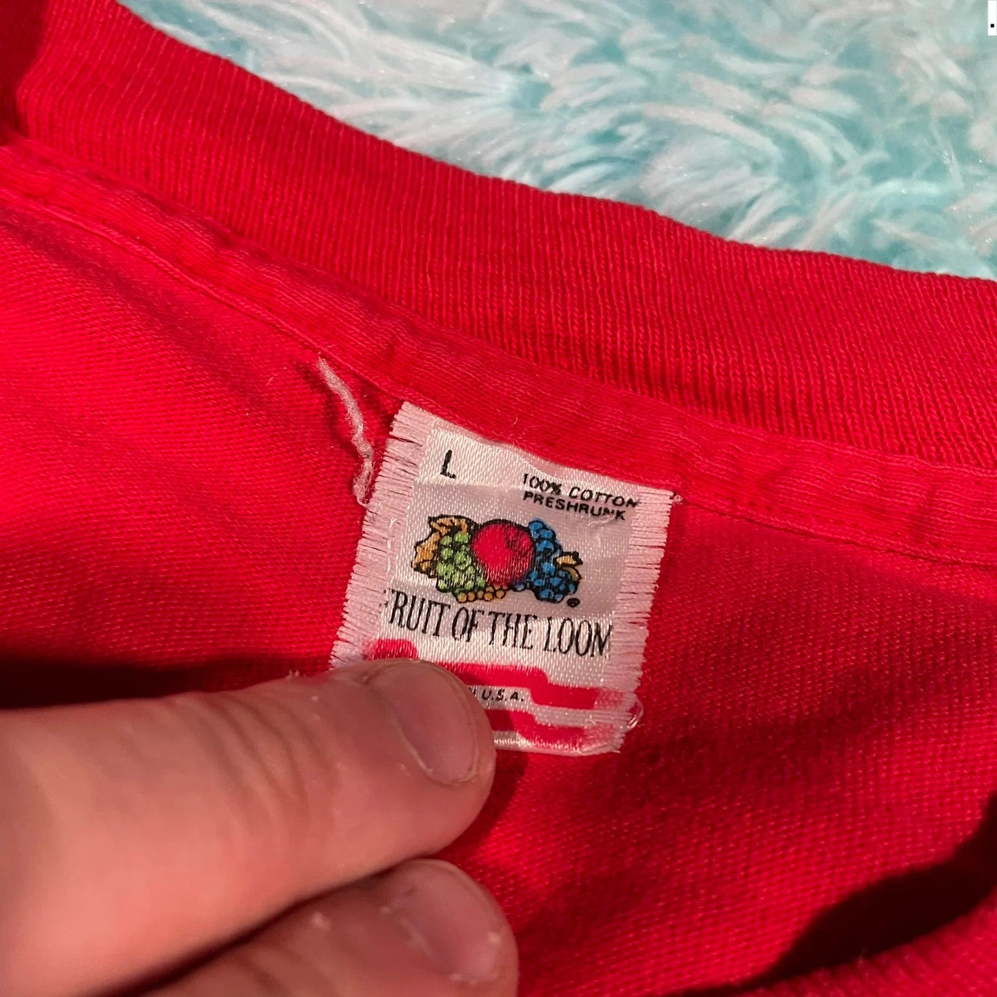 Vintage 90s Red Nutrasweet Company T Shirt - Large