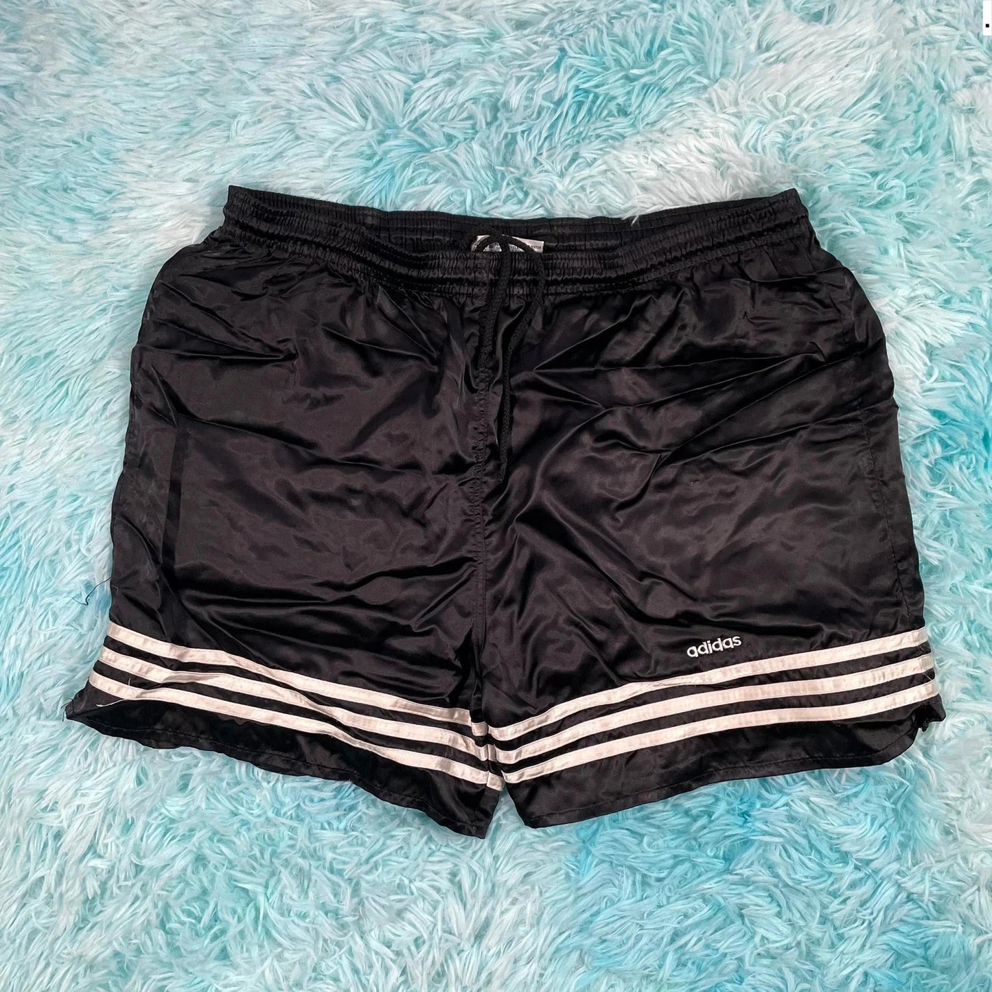 Vintage 90s Black Adidas Running Shorts - Large